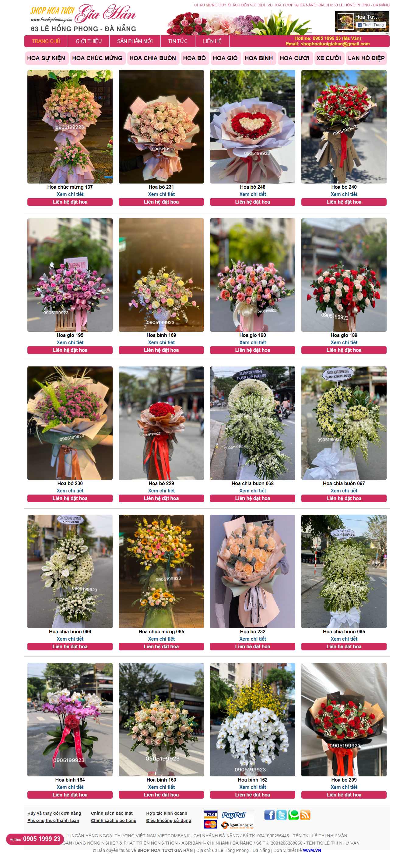 [123flower] Thiết kế Website Web Hoa Tươi - hoadepdanangcom