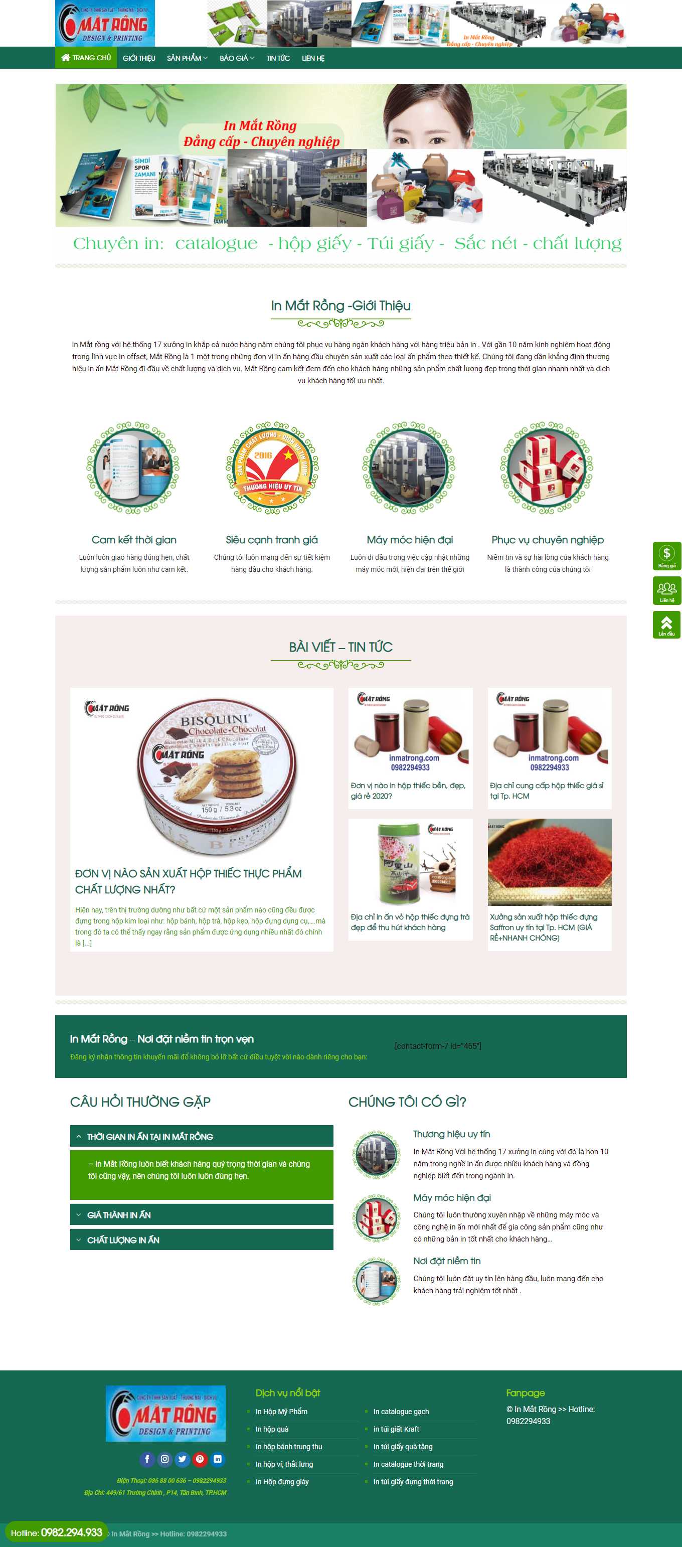 [indepanhduong] Thiết kế Website Web Catalogue - inmatrongcom