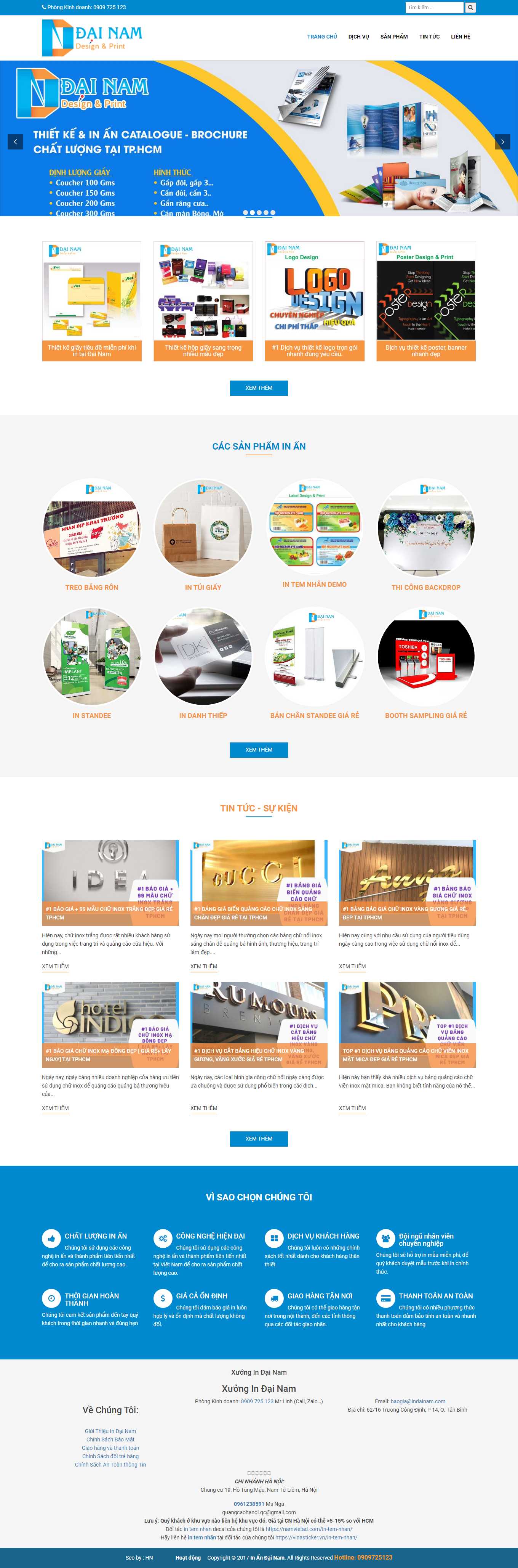 [nhomin] Thiết kế Website Web card visit - indainamcom