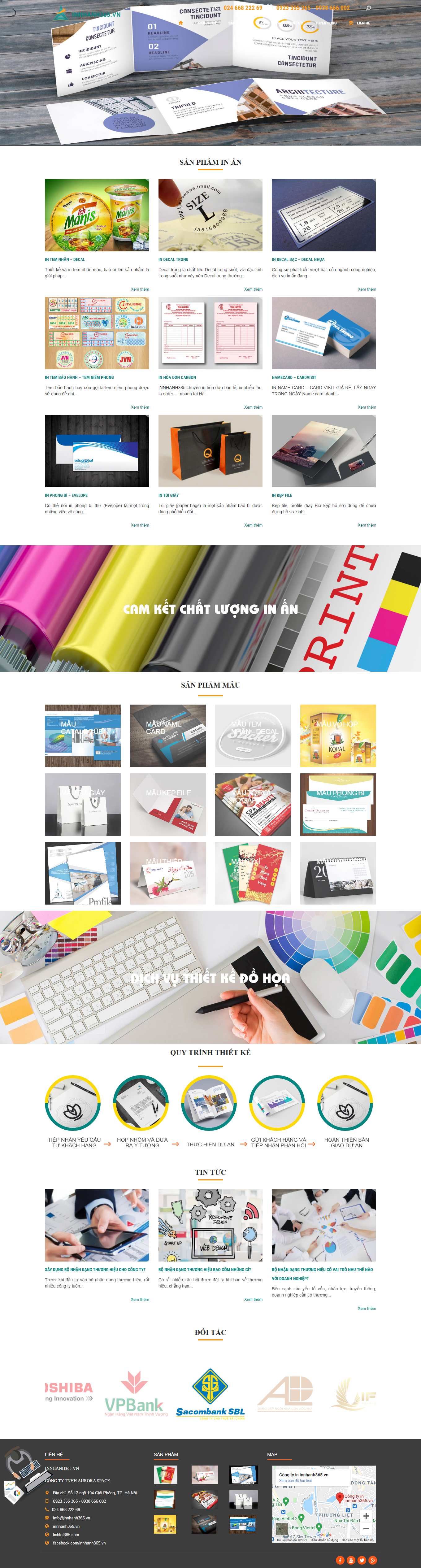 [nhomin] Thiết kế Website Web card visit - innhanh365vn