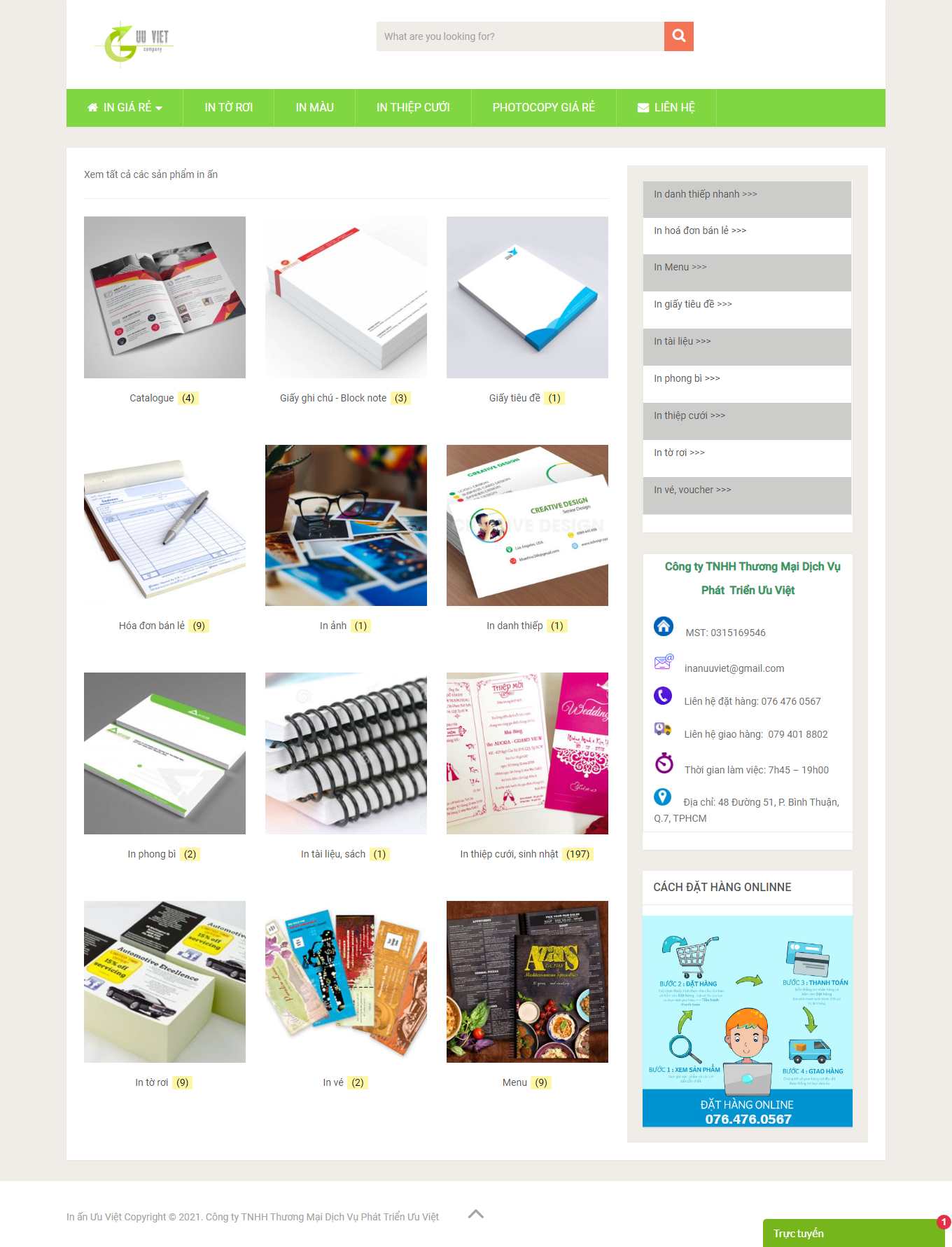 [nhomin] Thiết kế Website Web card visit - inanuuvietcom