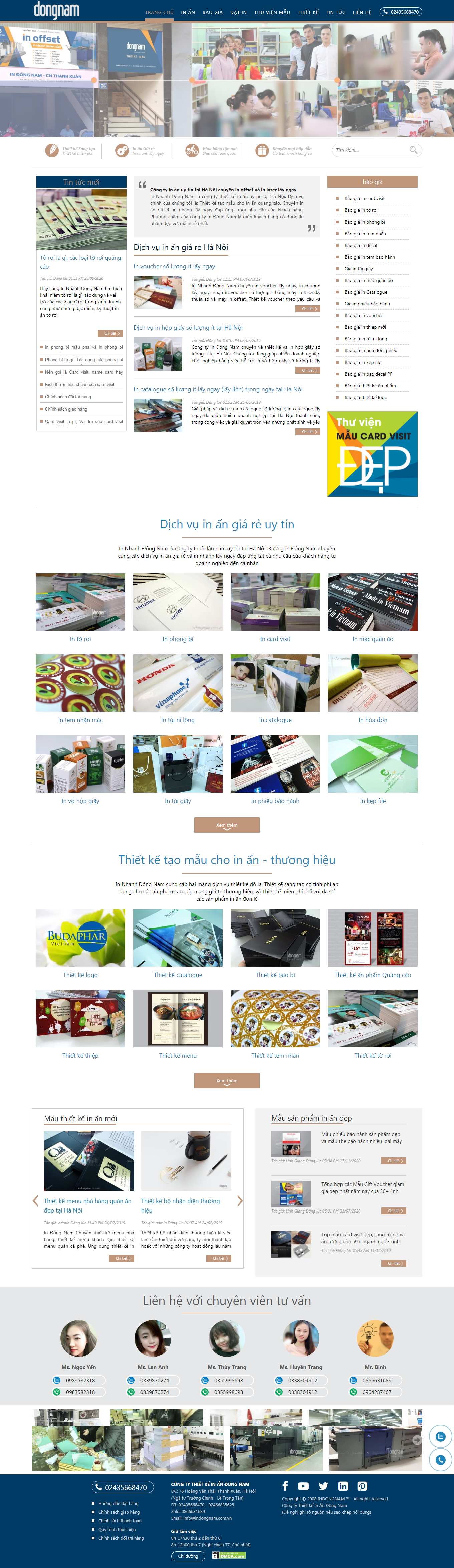 [nhomin] Thiết kế Website Web card visit - wwwindongnamcomvn