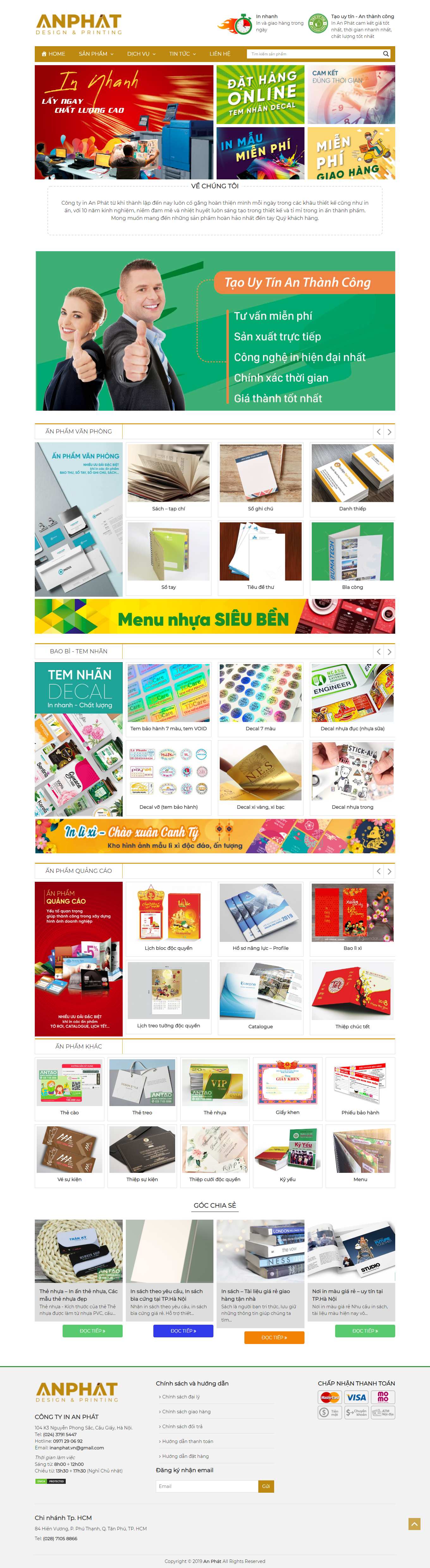 [ktpdesign] Thiết kế Website Web Profile - inanphatvn
