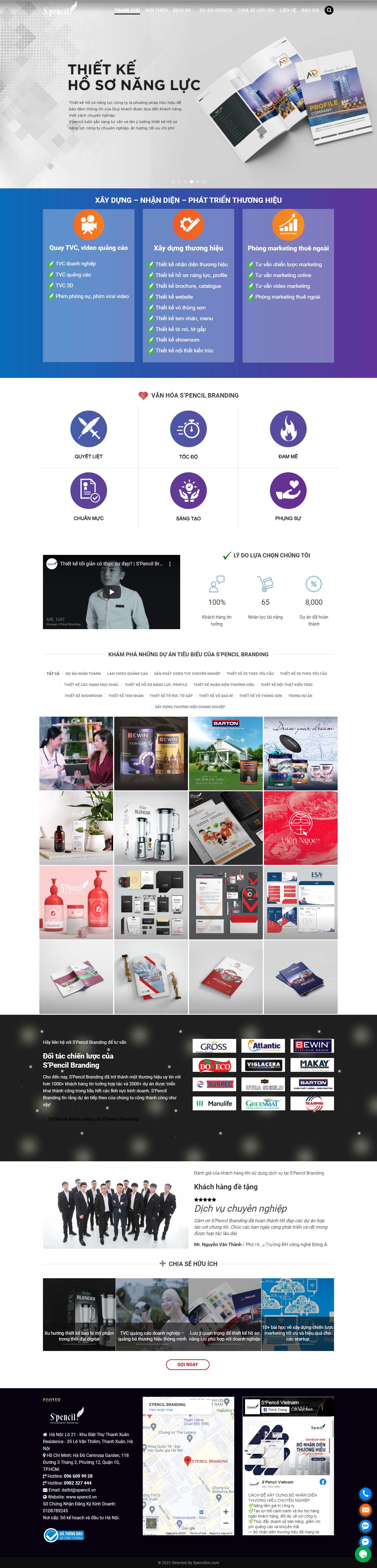 [ktpdesign] Thiết kế Website Web Profile - spencilvn