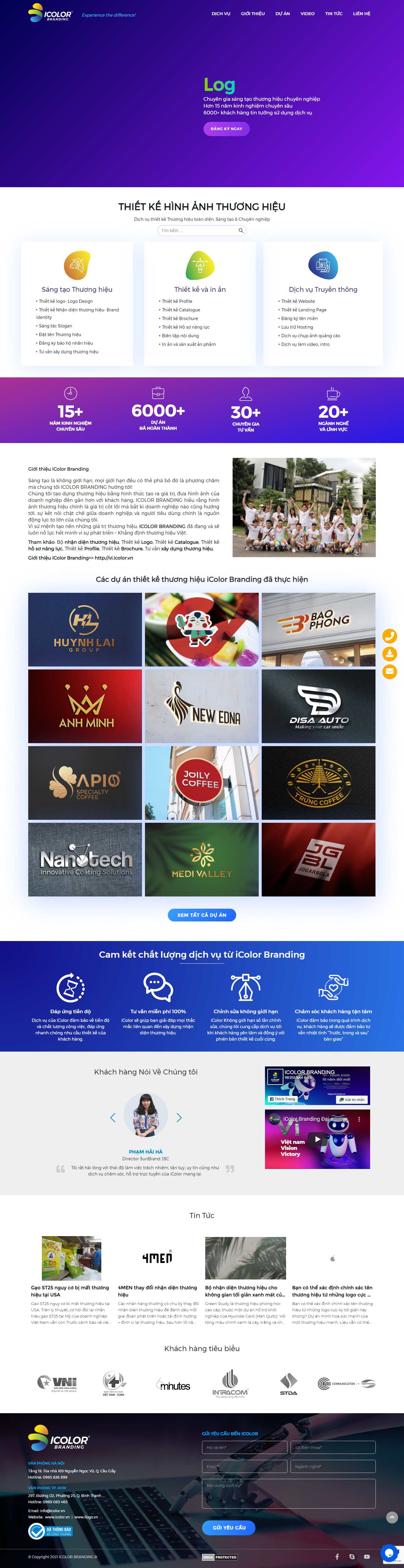 [klogo] Thiết kế Website Web Logo - icolorvn