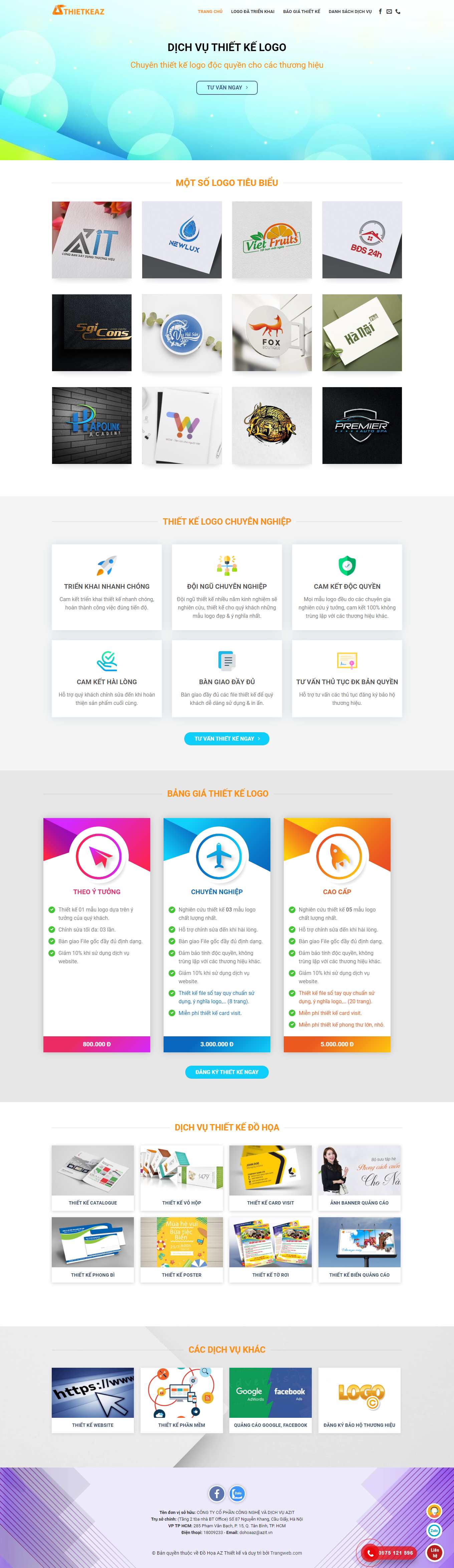 [klogo] Thiết kế Website Web Logo - thietkeazvn