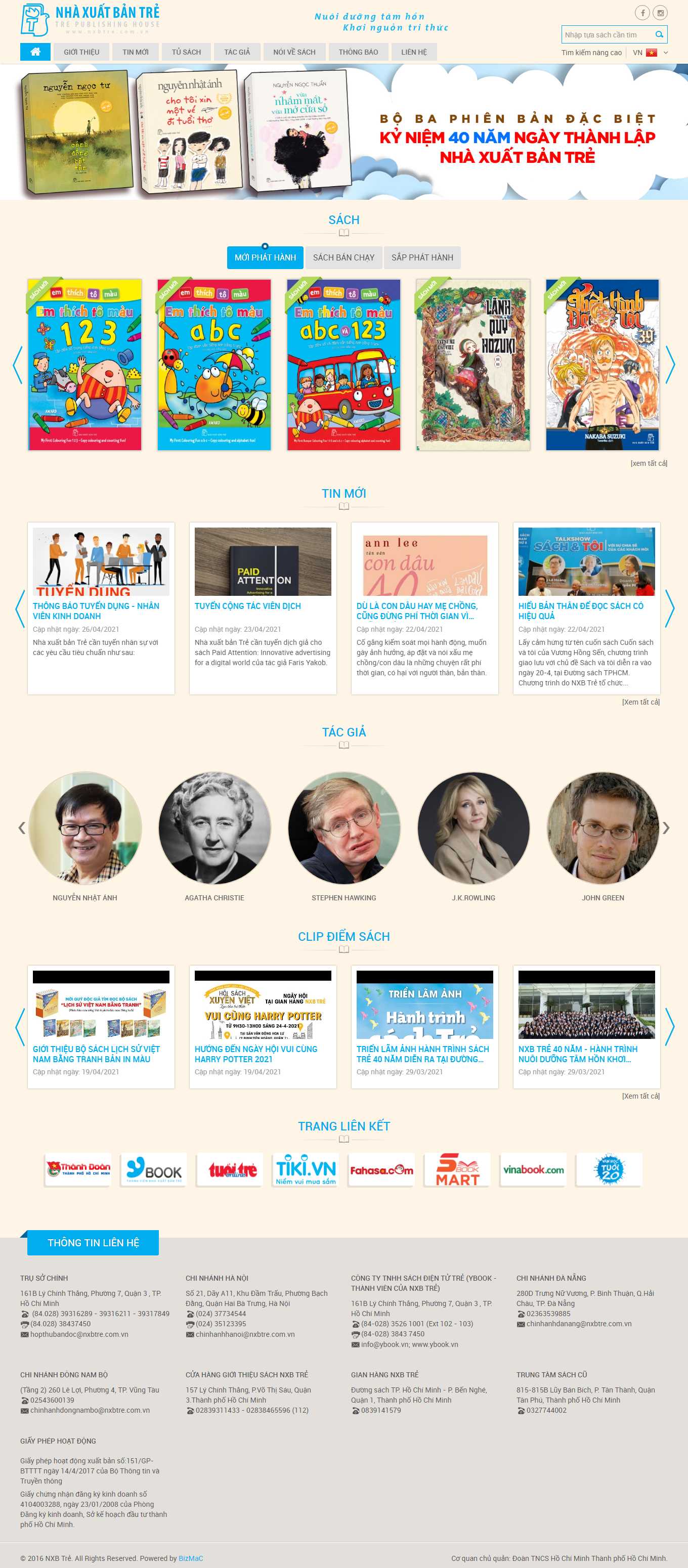 [fahasa] Thiết kế Website Web nhà sách - wwwnxbtrecomvn