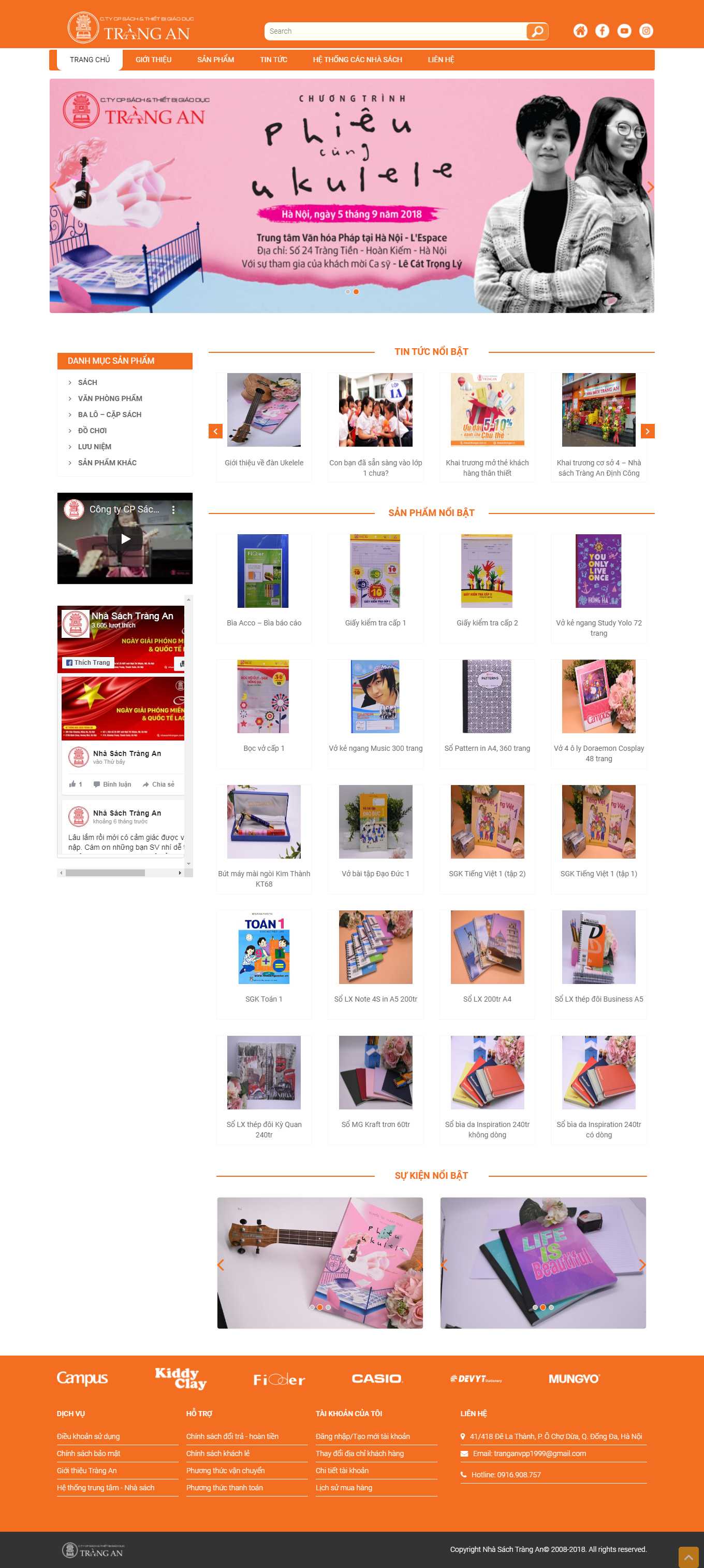 [fahasa] Thiết kế Website Web nhà sách - nhasachtranganvn