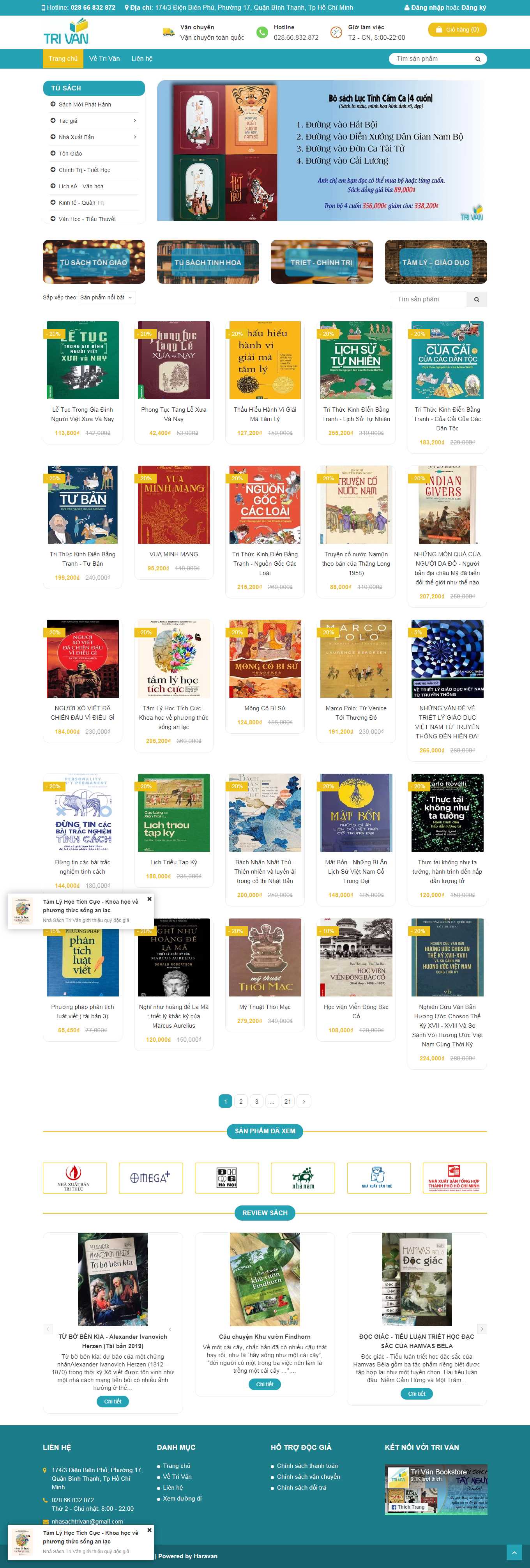[fahasa] Thiết kế Website Web nhà sách - trivancomvn