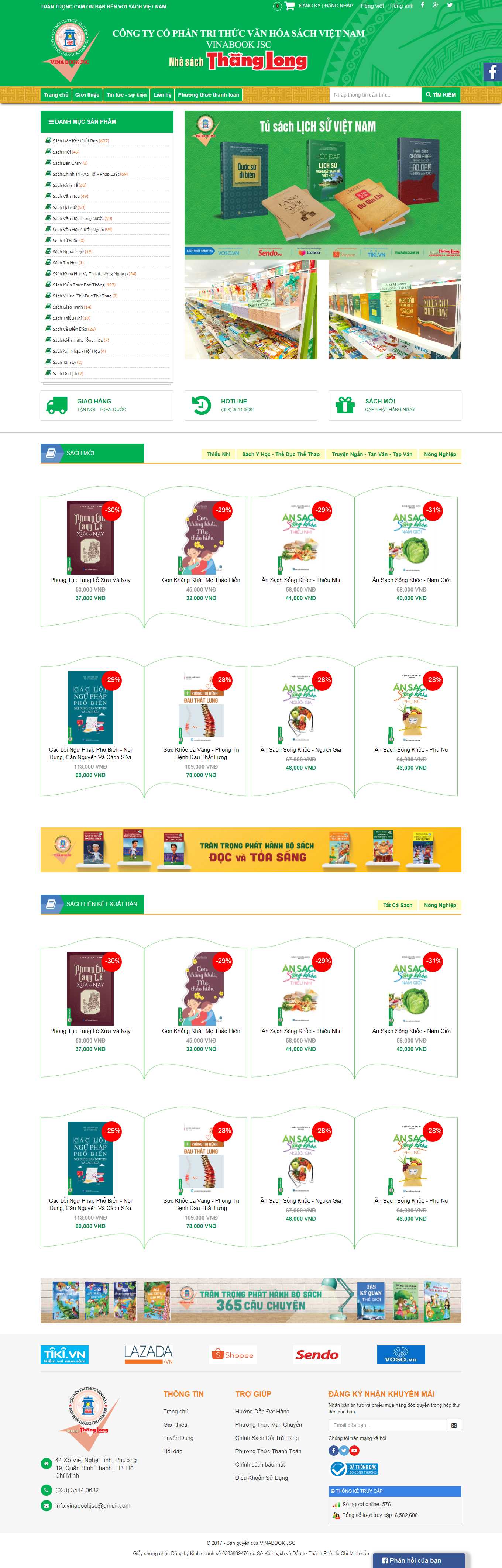 [fahasa] Thiết kế Website Web nhà sách - wwwvinabookscomvn