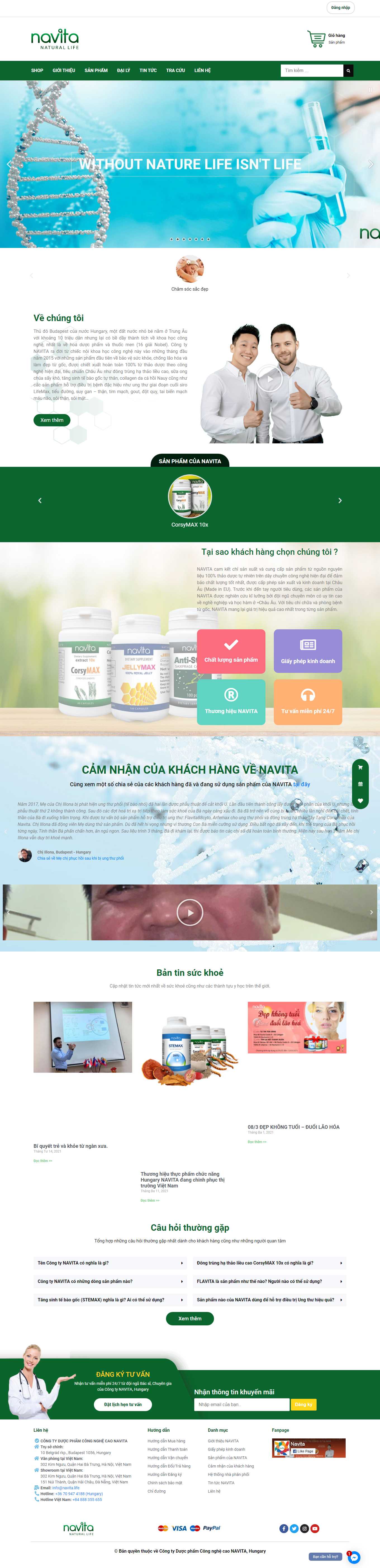 [dhgpharma] Thiết kế Website Web dược phẩm - navitalife