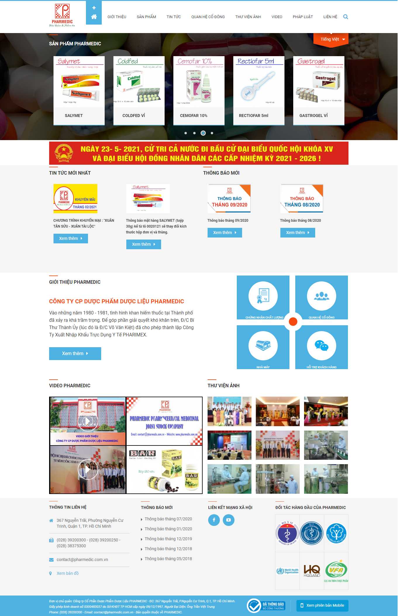 [dhgpharma] Thiết kế Website Web dược phẩm - wwwpharmediccomvn