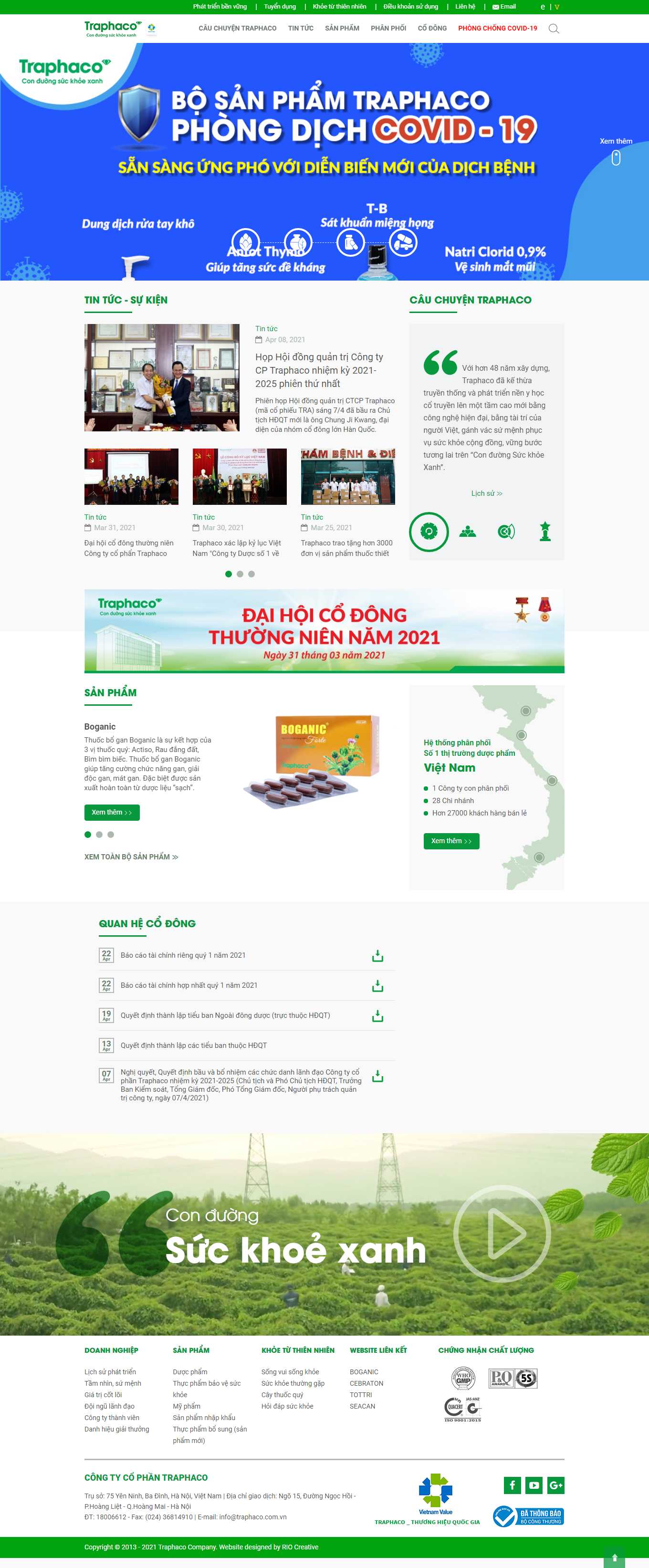 [dhgpharma] Thiết kế Website Web dược phẩm - wwwtraphacocomvn