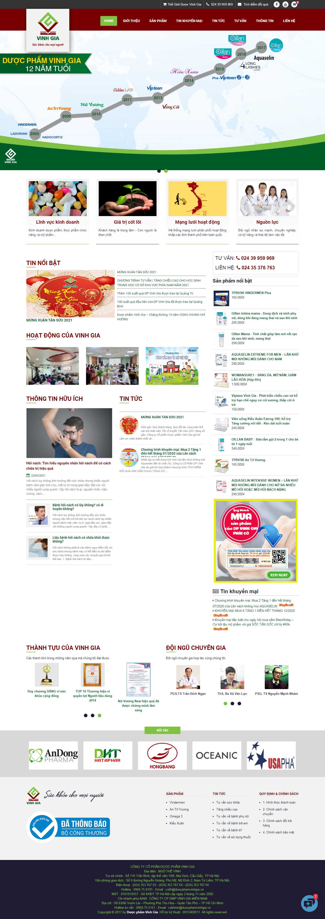 [dhgpharma] Thiết kế Website Web dược phẩm - wwwduocphamvinhgiavn