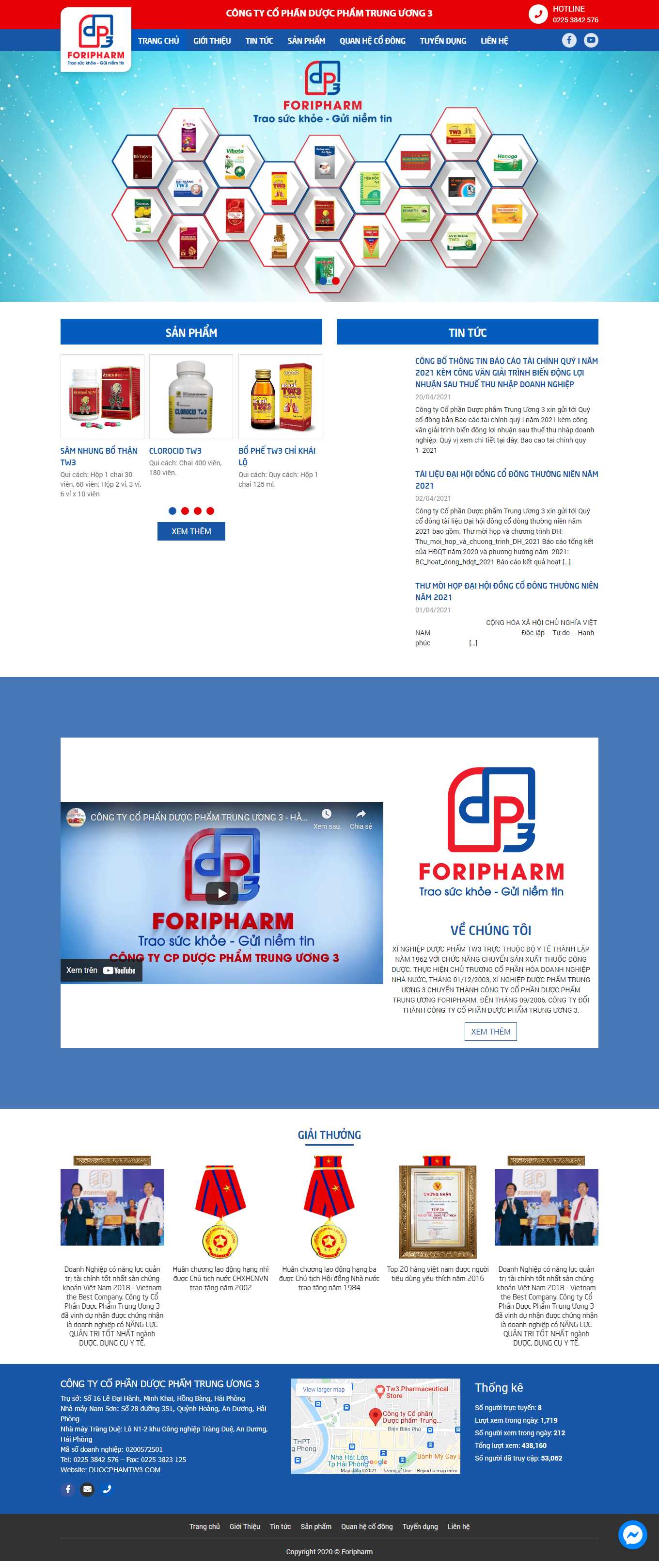 [dhgpharma] Thiết kế Website Web dược phẩm - duocphamtw3com