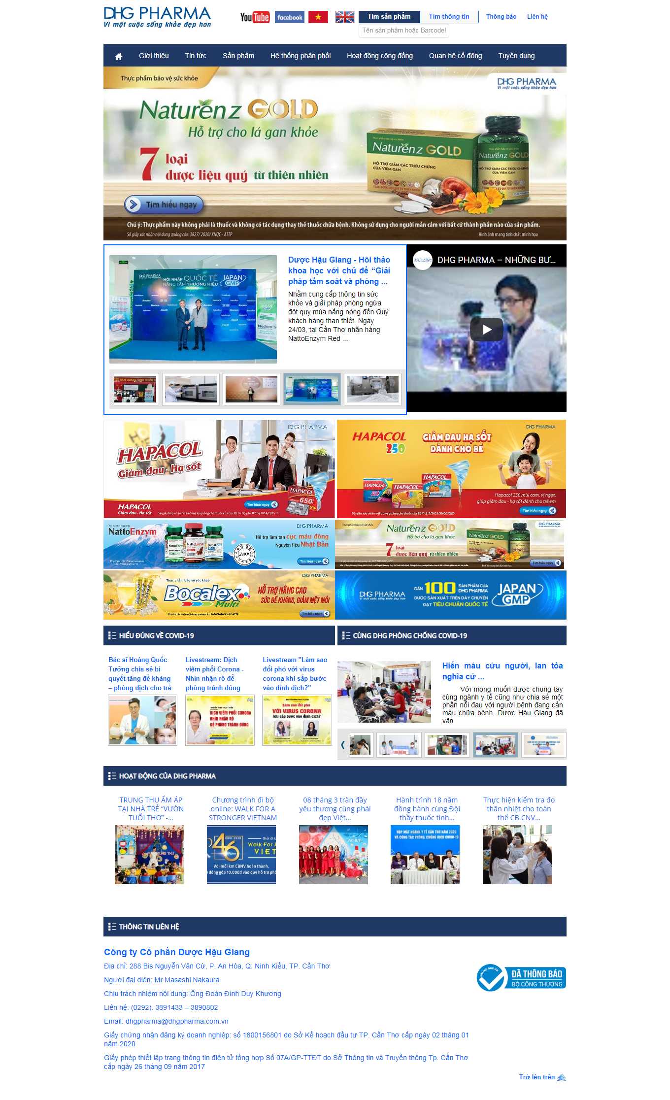 [dhgpharma] Thiết kế Website Web dược phẩm - wwwdhgpharmacomvn