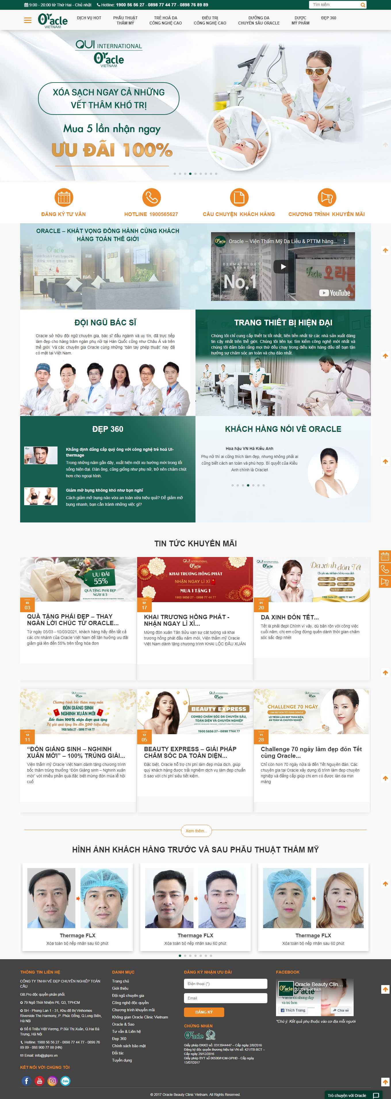 [mailisa] Thiết kế Website Web thẩm mỹ viện - vienthammyoraclevn