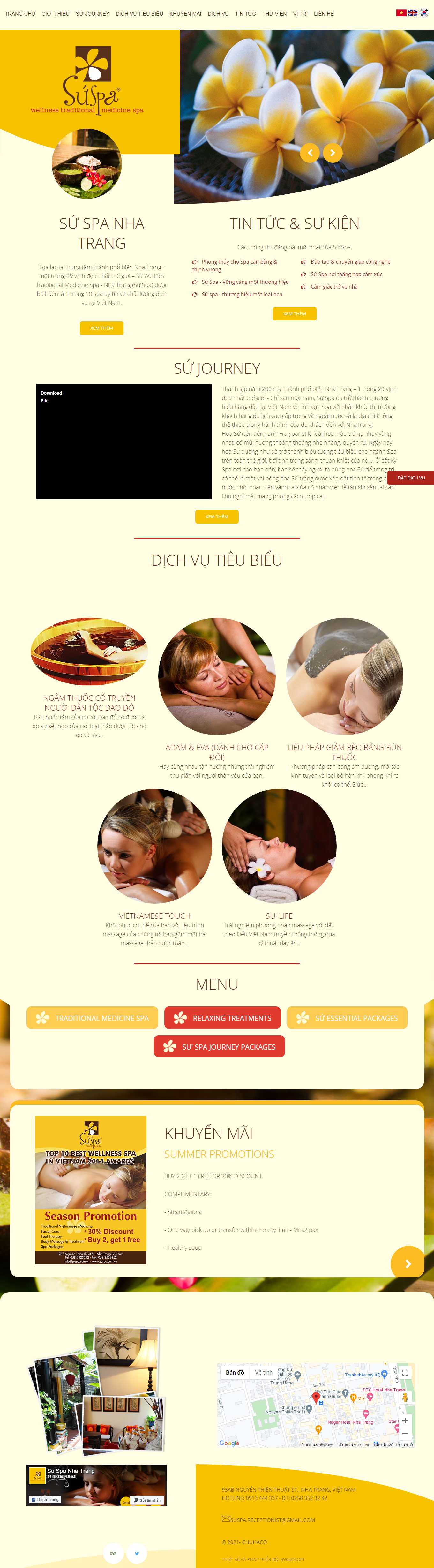 Thiết kế Website Web spa - suspacomvn