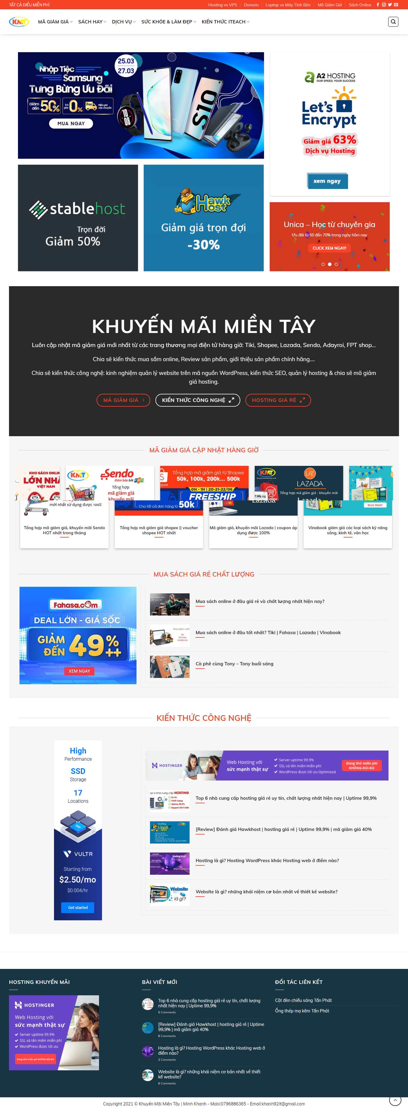 [ngocchinhshop] Thiết kế Website Web bán sách trực tuyến - khuyenmaimientaycom