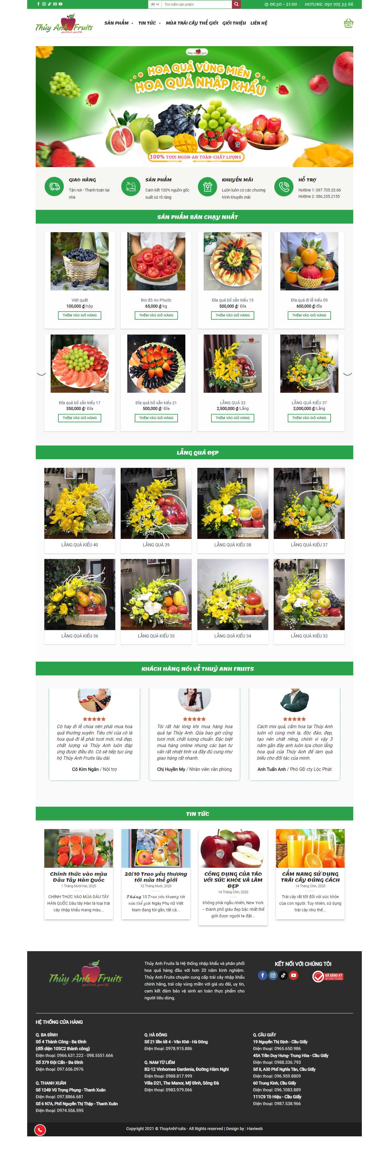 [bongbayaha] Thiết kế Website Web bán hàng online hiệu quả - thuyanhfruitscom