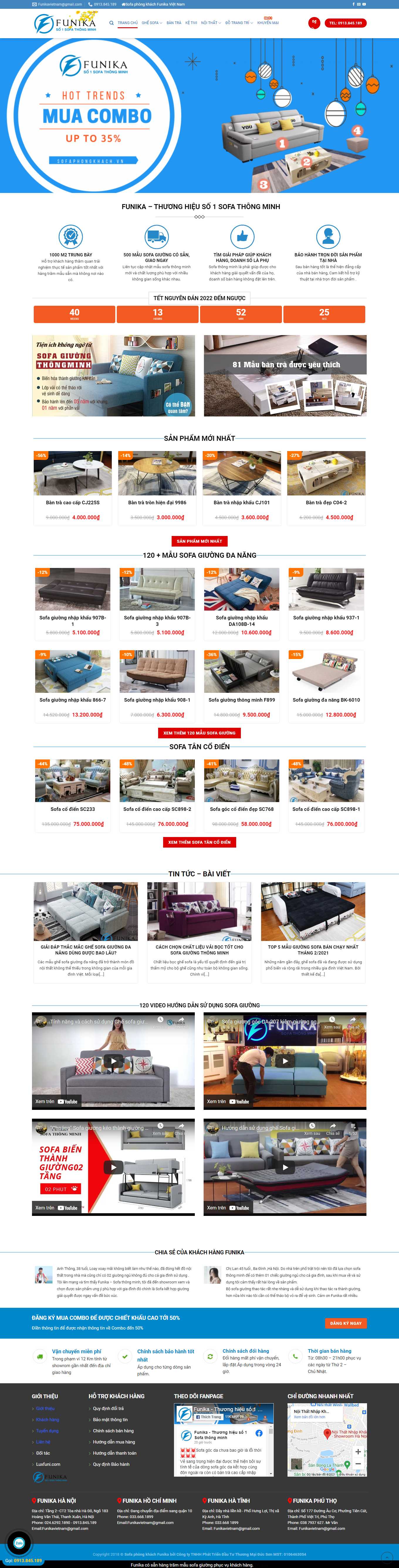 [thanhlysofa] Thiết kế Website Web bán sofa - sofaphongkhachvn