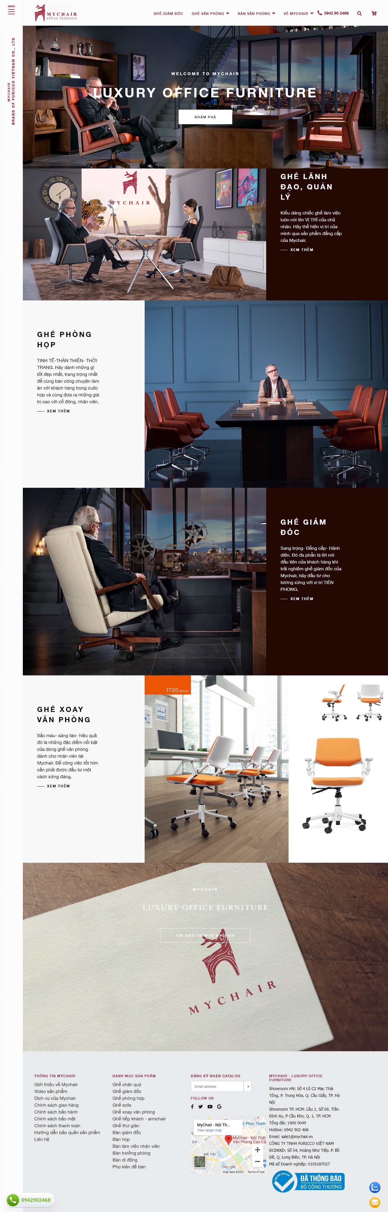 [thanhlysofa] Thiết kế Website Web bán sofa - mychairvn