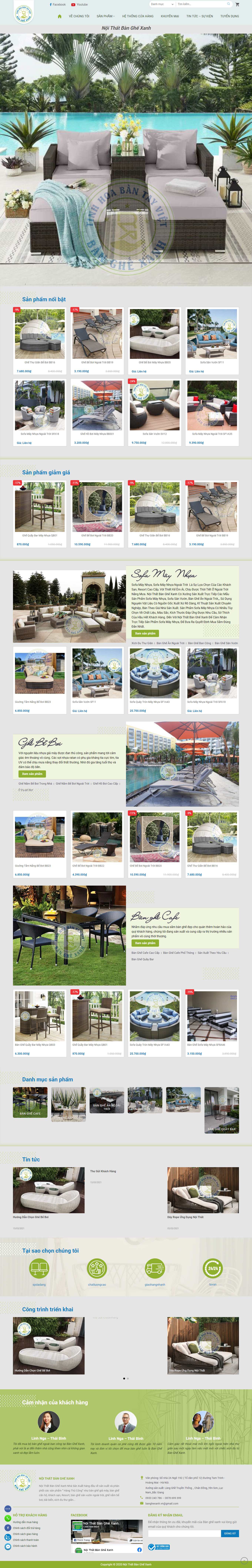 [thanhlysofa] Thiết kế Website Web bán sofa - banghexanhvn