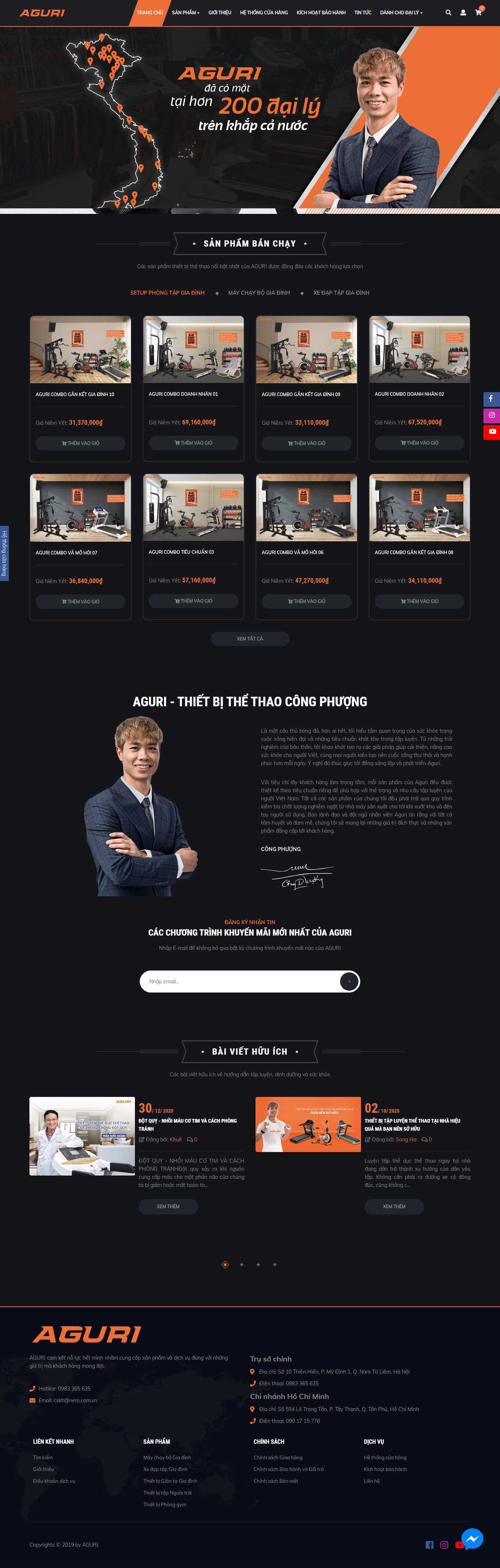 [thethaoviet] Thiết kế Website Web máy chạy bộ - agurivn