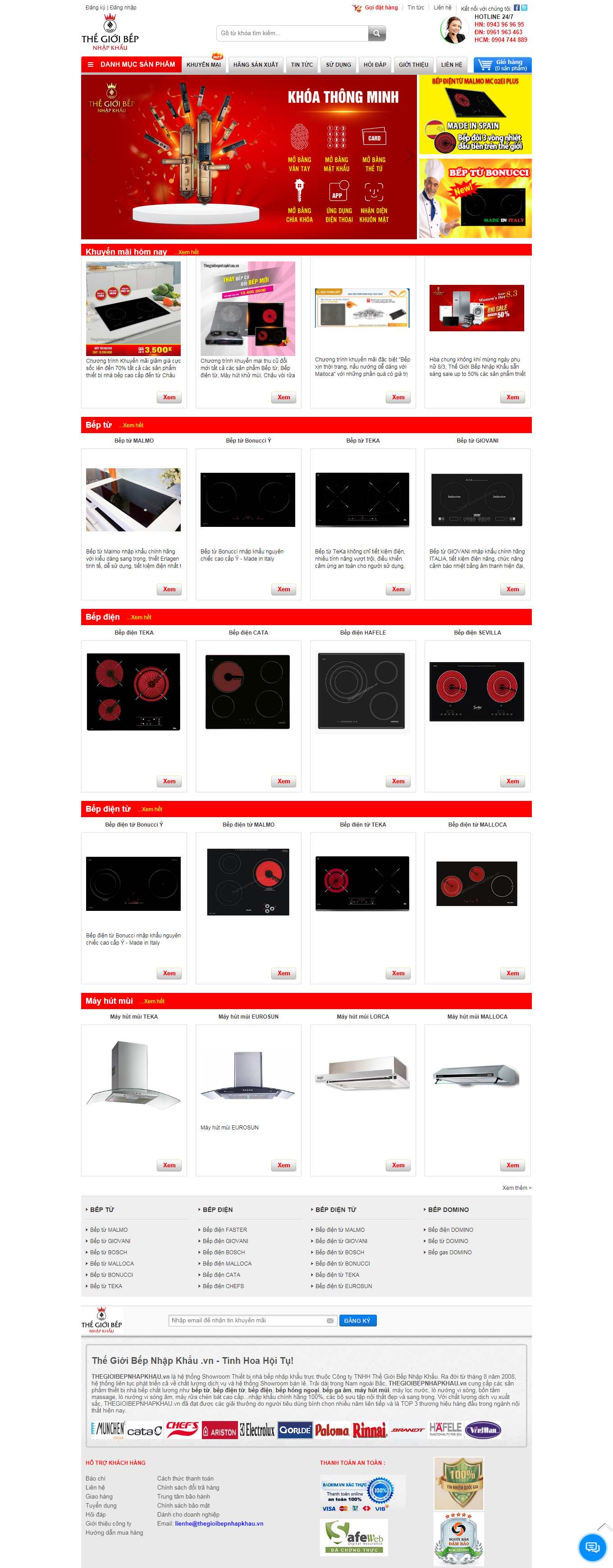 [beponline24h] Thiết kế Website Web bán bếp từ đẹp - thegioibepnhapkhauvn