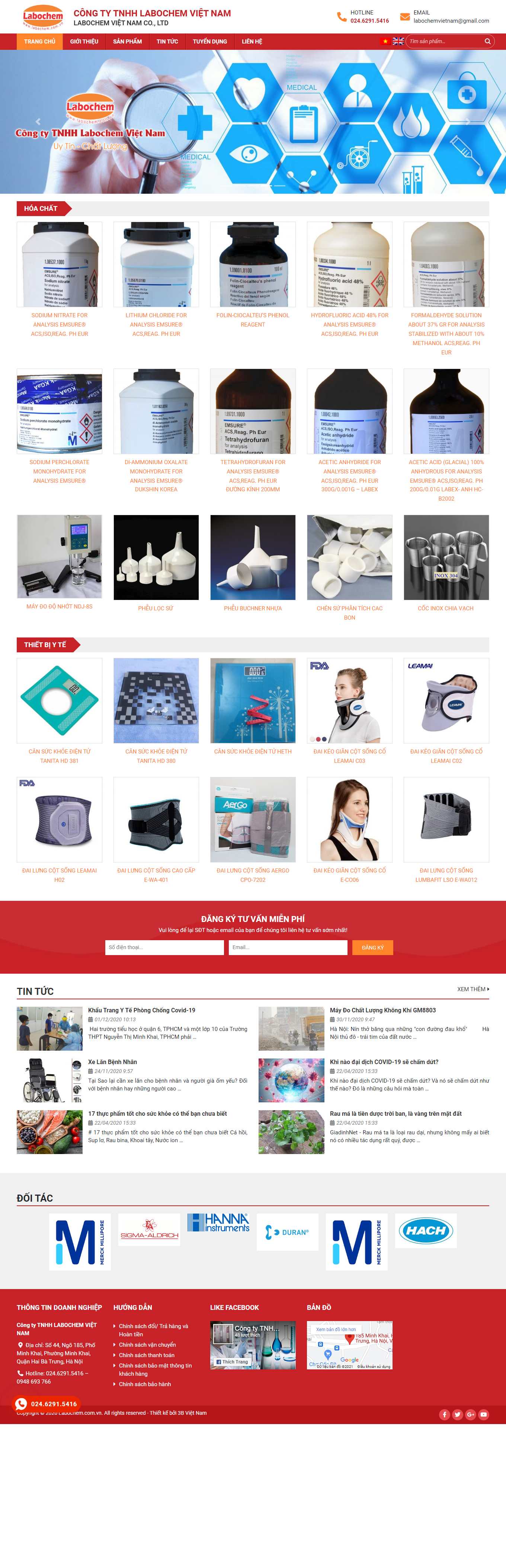 [sieuthiyte] Thiết kế Website Web thiết bị y tế - labochemcomvn