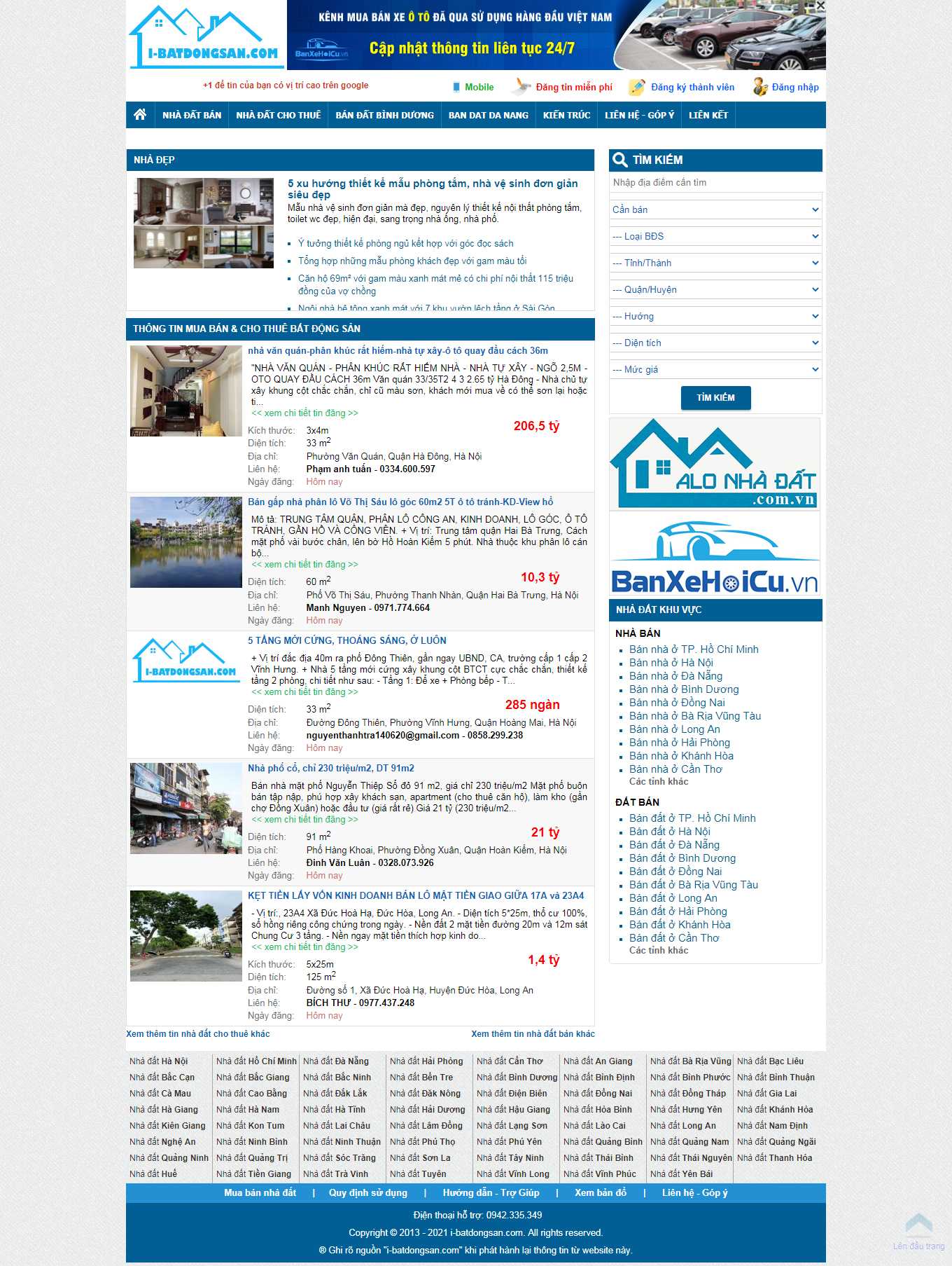 [muaban] Thiết kế Website Web mua bán nhà đất - i-batdongsancom