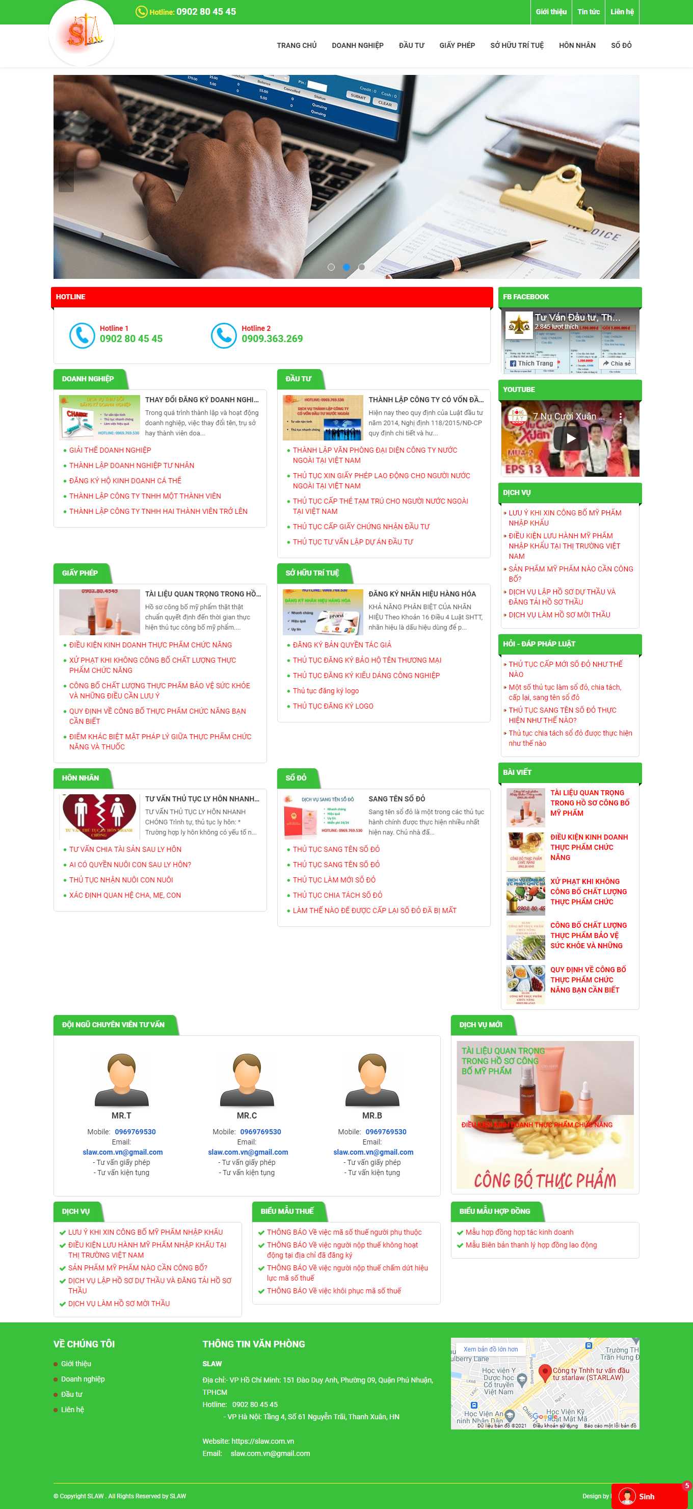 [sgllaw] Thiết kế Website Web công ty luật - slawcomvn