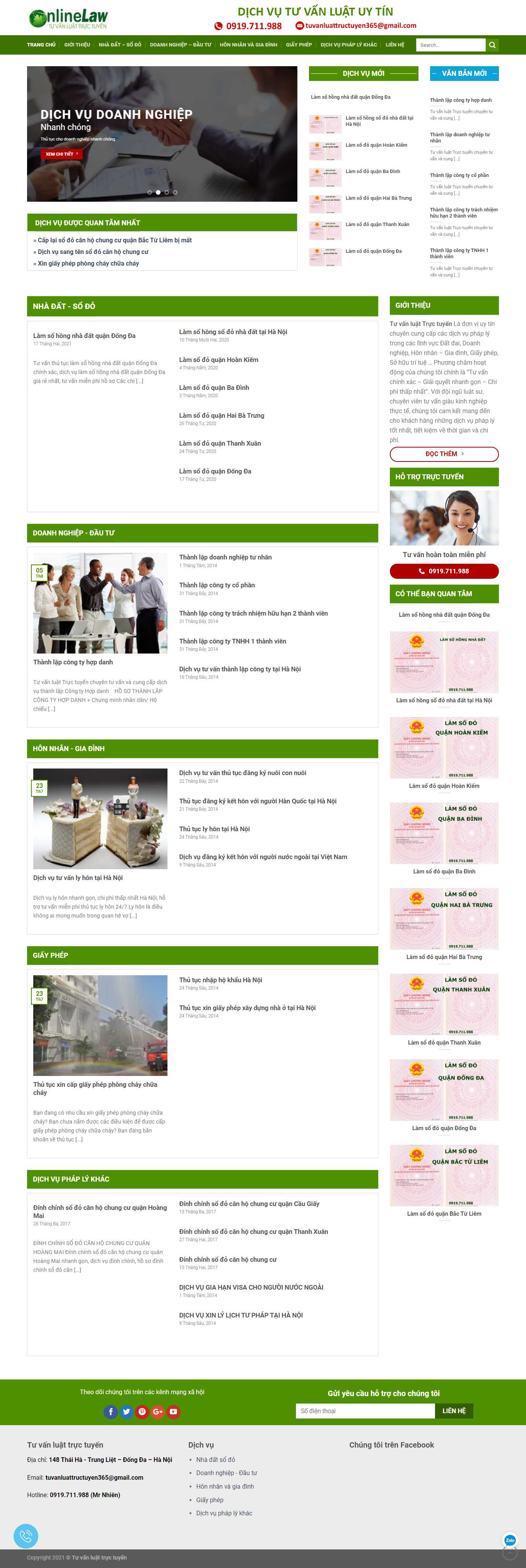 [sgllaw] Thiết kế Website Web công ty luật - tuvanluattructuyencomvn