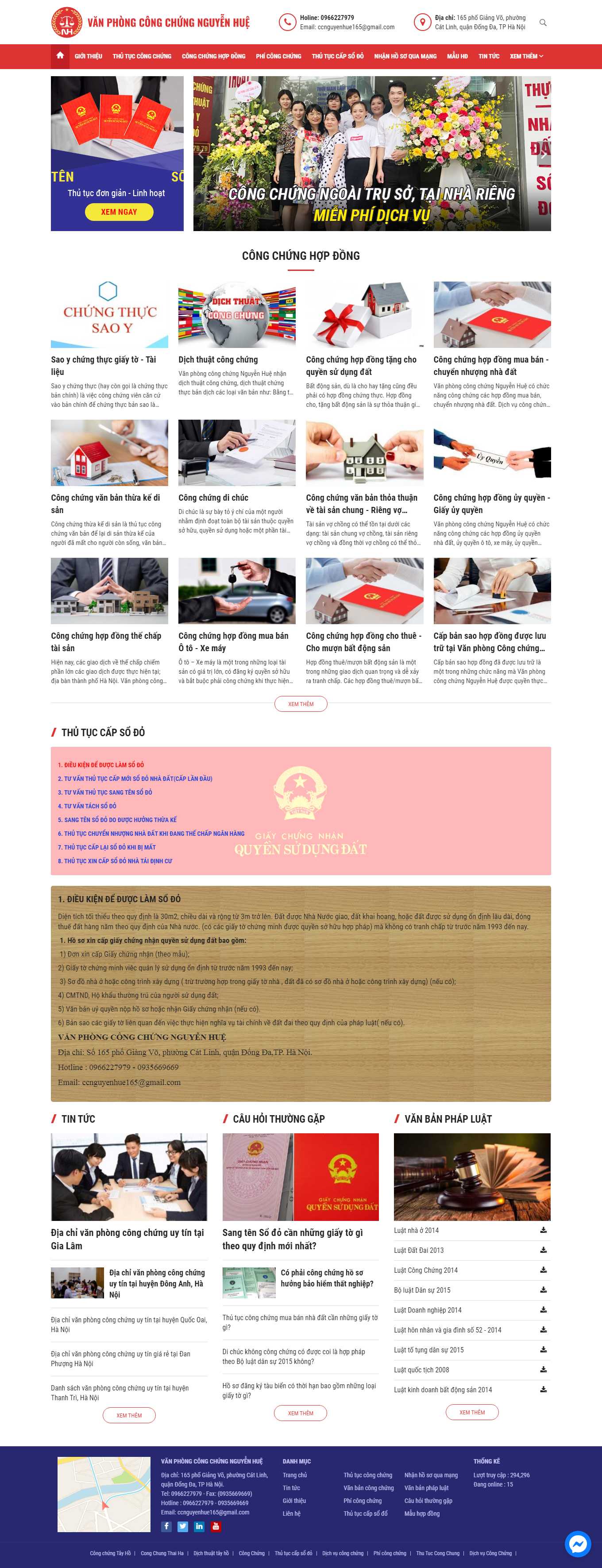 [sgllaw] Thiết kế Website Web công ty luật - congchungnguyenhuecom