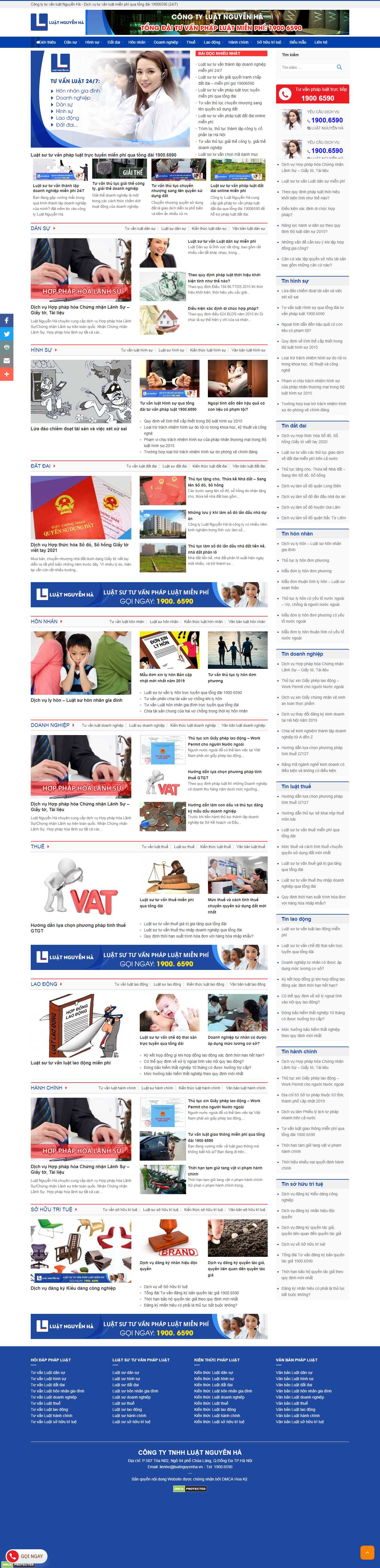 [sgllaw] Thiết kế Website Web công ty luật - luatnguyenhavn