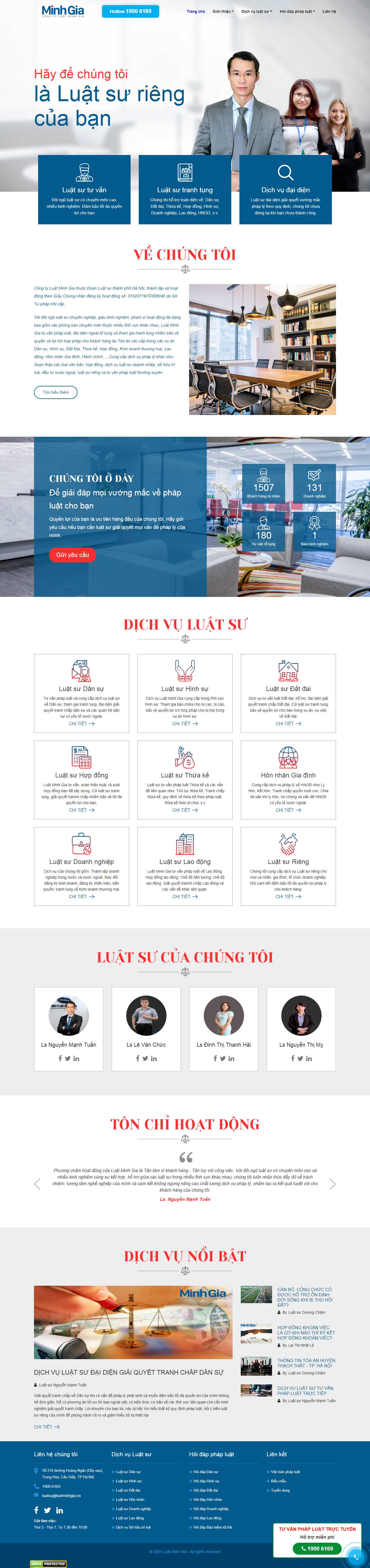 [duocthaothienphuc] Thiết kế Website Web trọn gói giá rẻ hà nội - luatminhgiacomvn