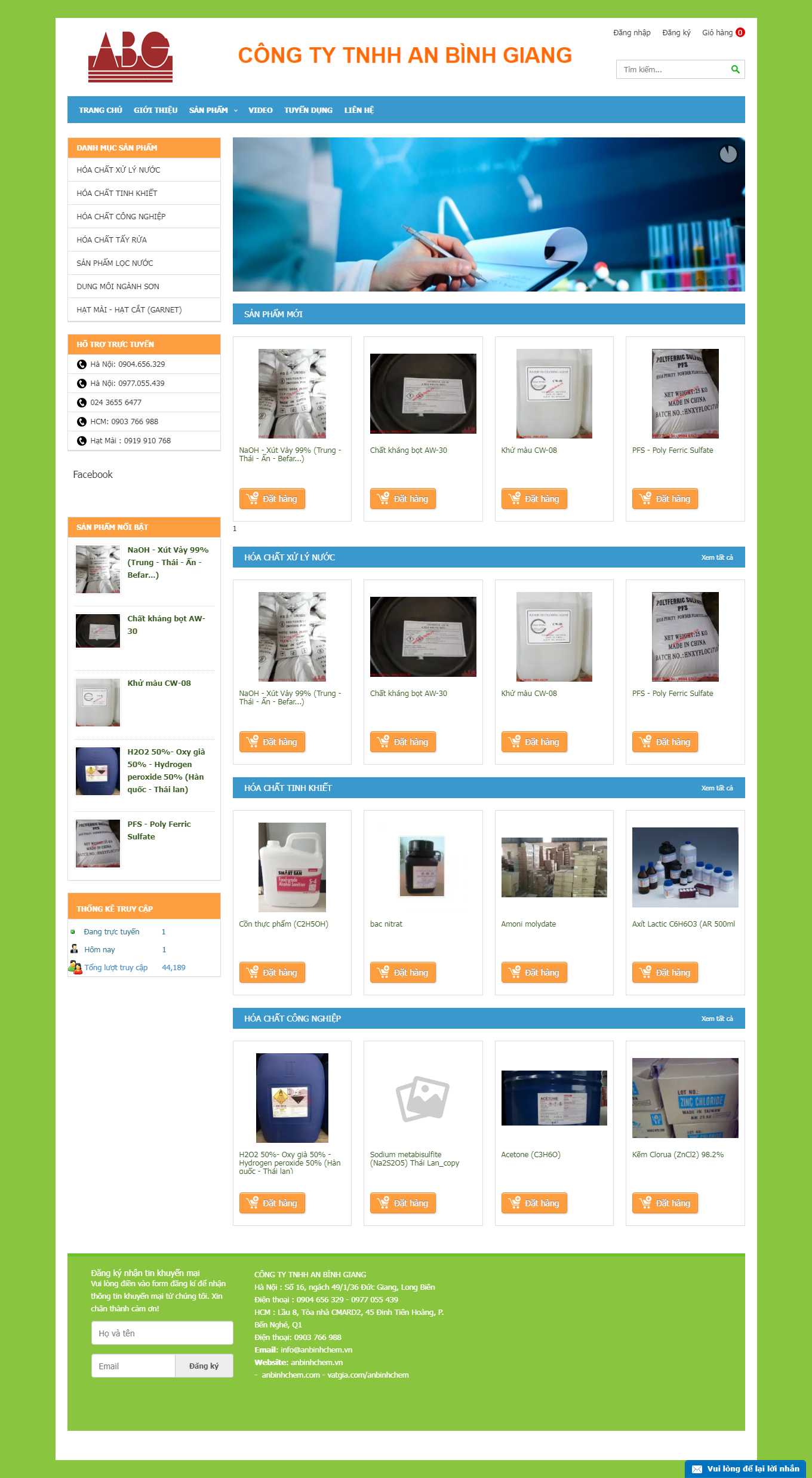 [duocthaothienphuc] Thiết kế Website Web trọn gói giá rẻ hà nội - anbinhchemvn