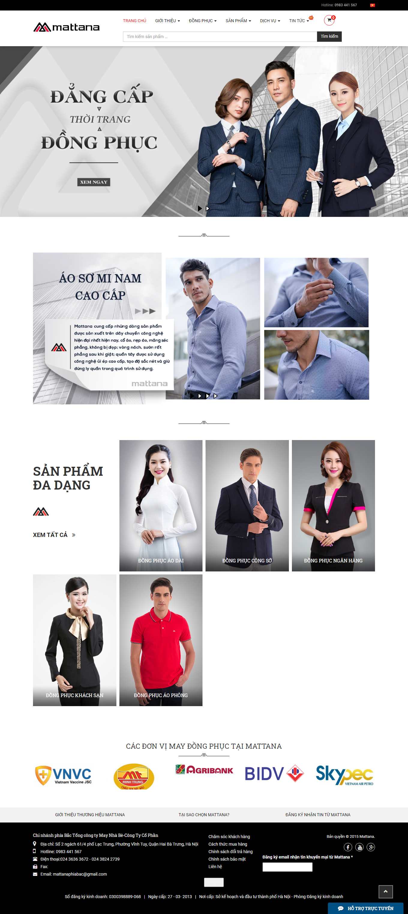 [dongphuc247] Thiết kế Website Web xưởng may đồng phục - dongphucmattanavn