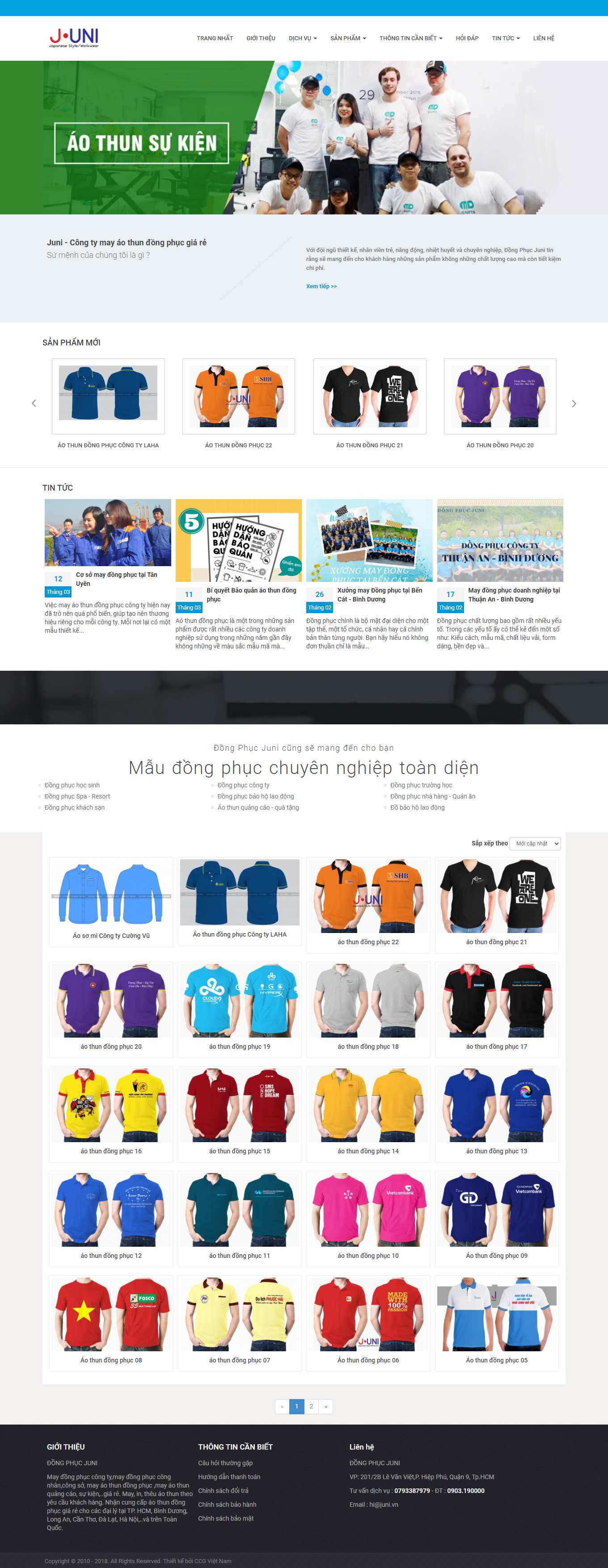 [dongphuc247] Thiết kế Website Web xưởng may đồng phục - dongphucjunivn