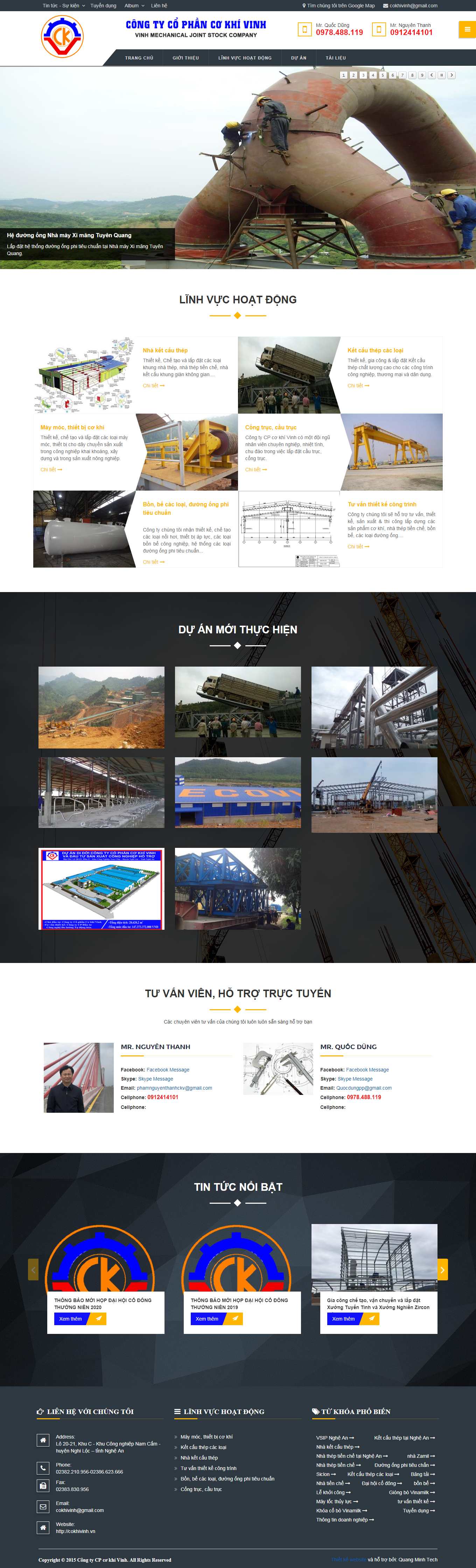 Thiết kế Website Web chuẩn seo giá rẻ - cokhivinhvn