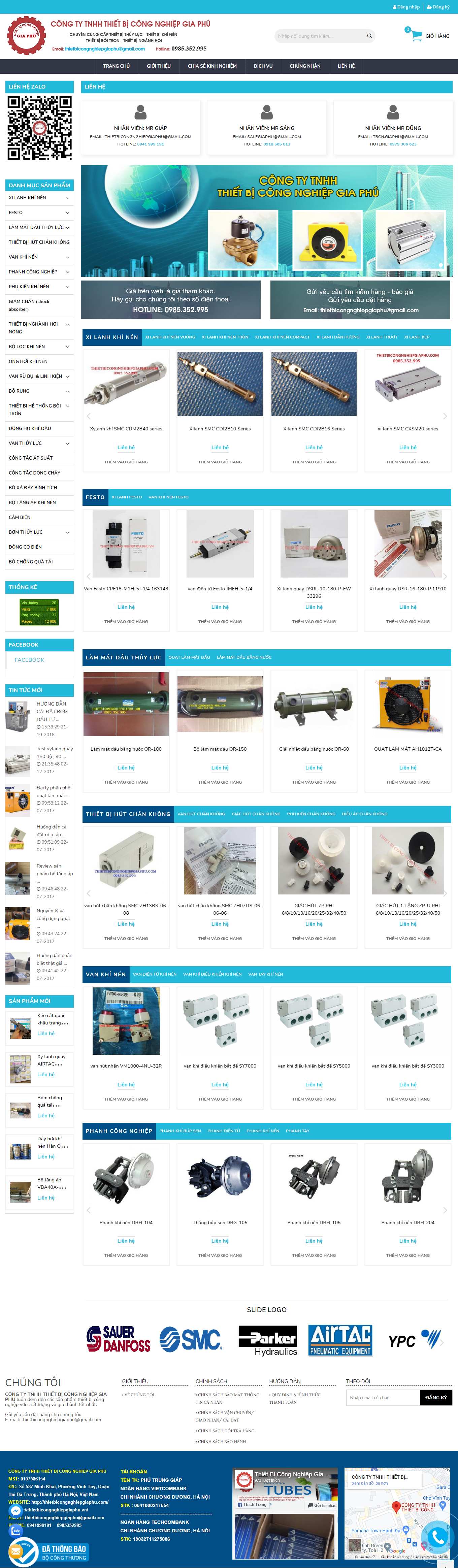 Thiết kế Website Web chuẩn seo giá rẻ - thietbicongnghiepgiaphuvn