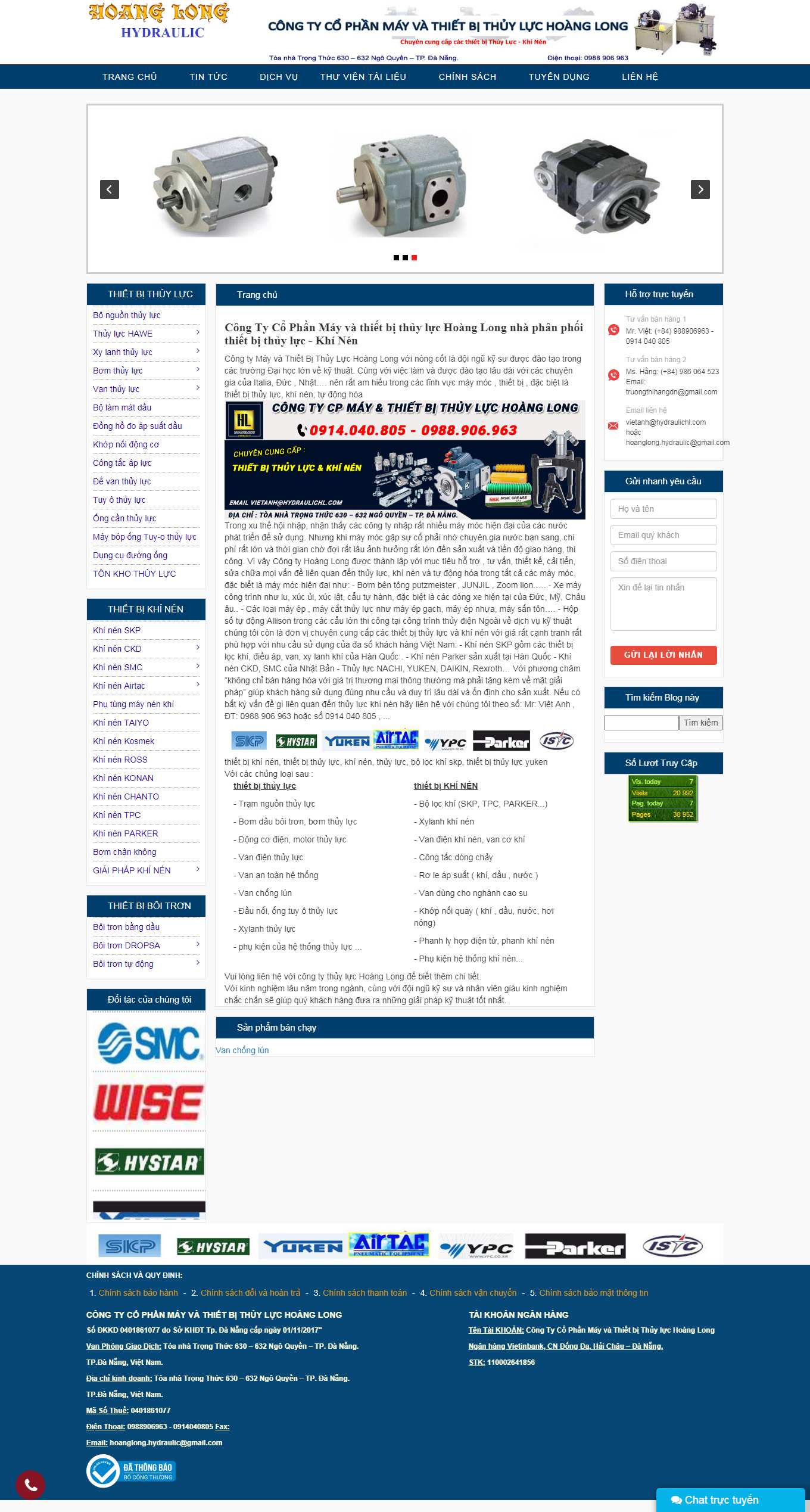 Thiết kế Website Web chuẩn seo giá rẻ - wwwhydraulichlcom