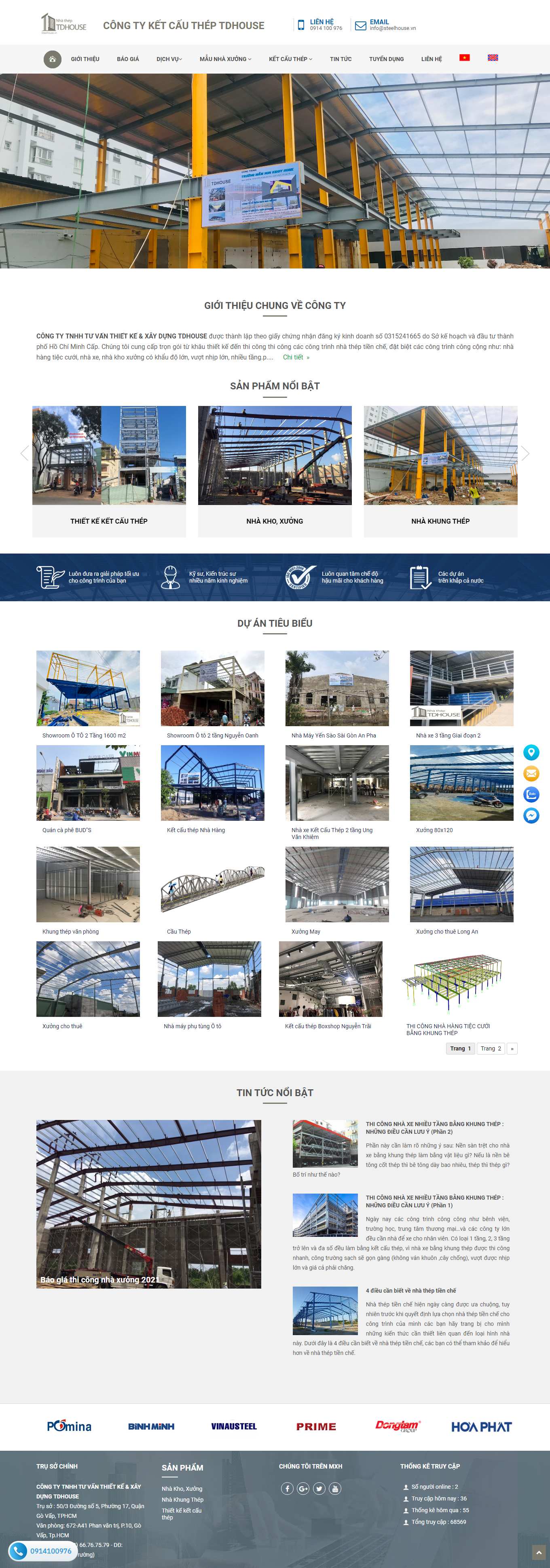 [thammyviensline] Thiết kế Website Web wordpress giá rẻ - wwwsteelhousevn