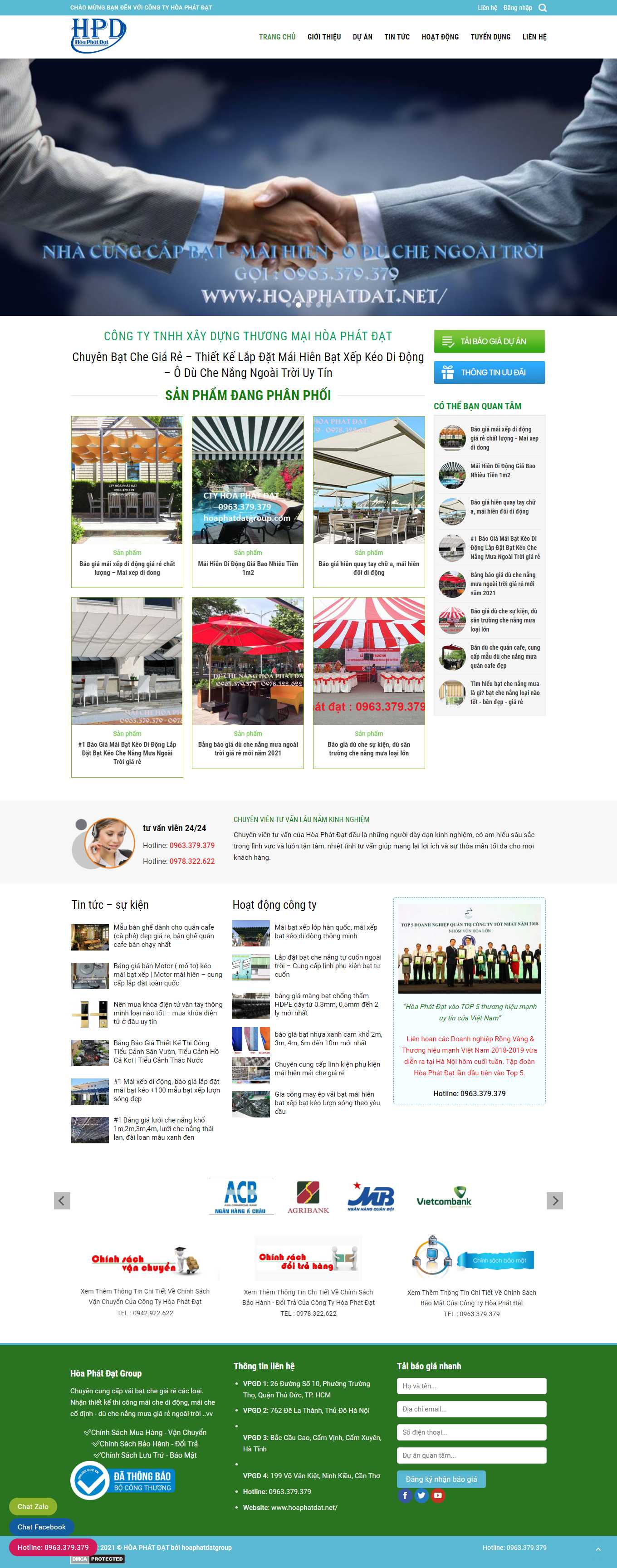 [5giay] Thiết kế Website Web wordpress theo yêu cầu - hoaphatdatnet