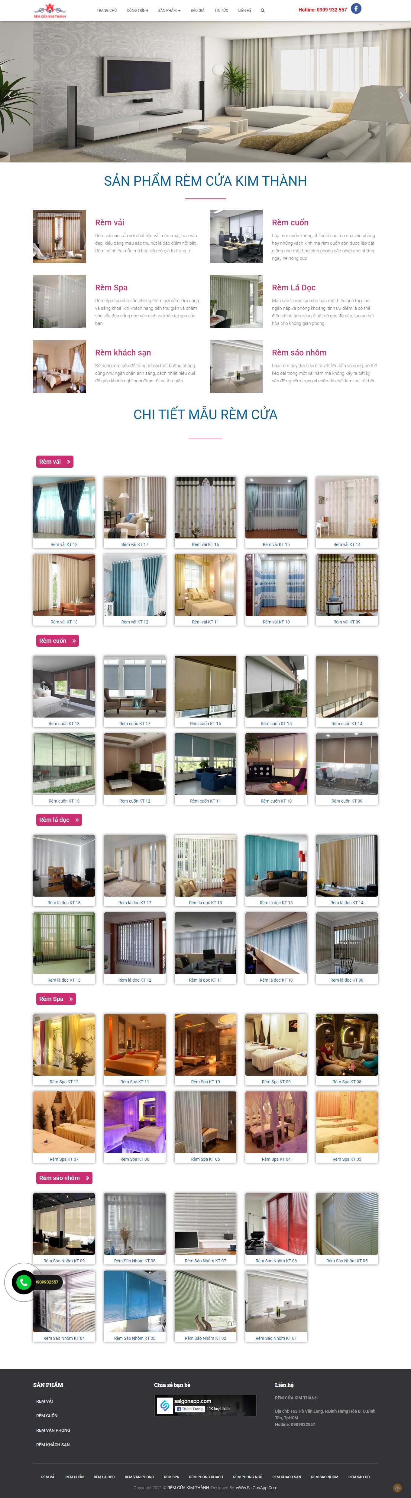 Thiết kế Website Web trọn gói giá rẻ - remcuakimthanhcom