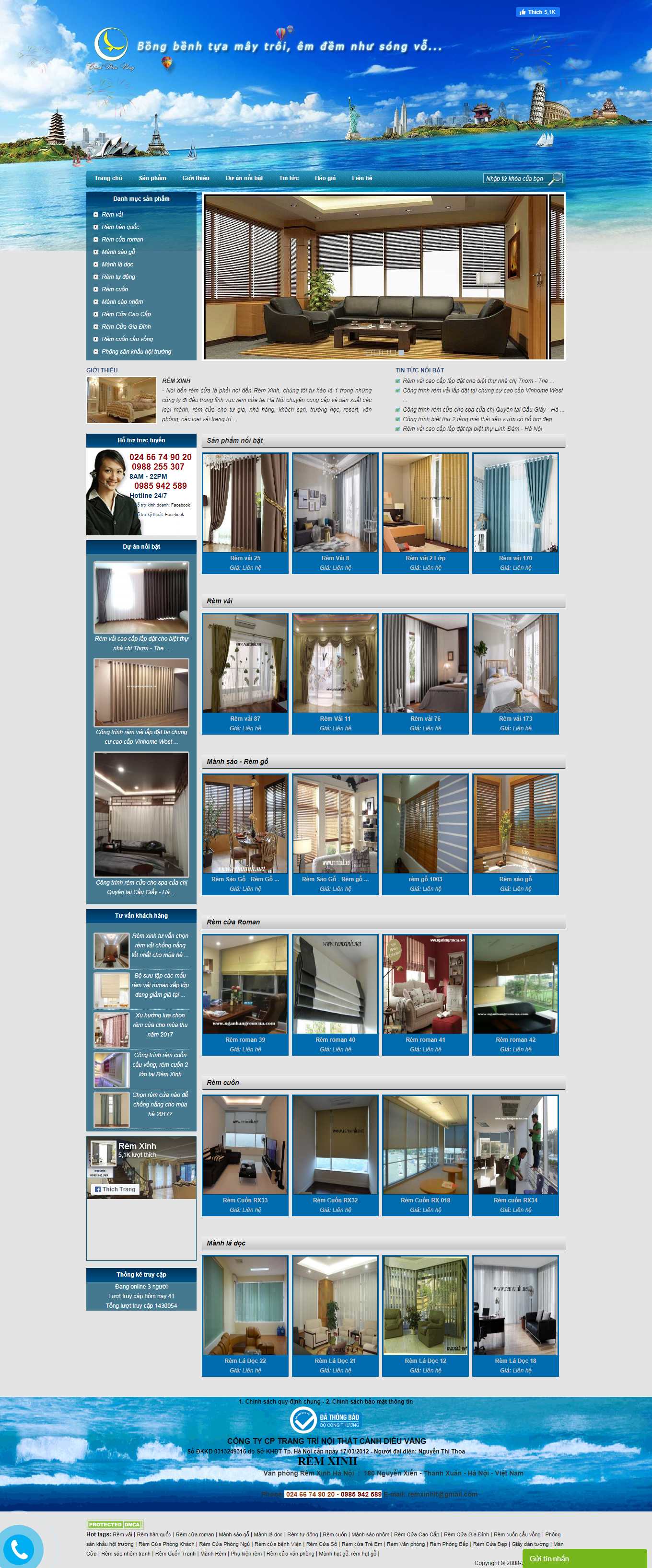 Thiết kế Website Web trọn gói giá rẻ - remxinhnet