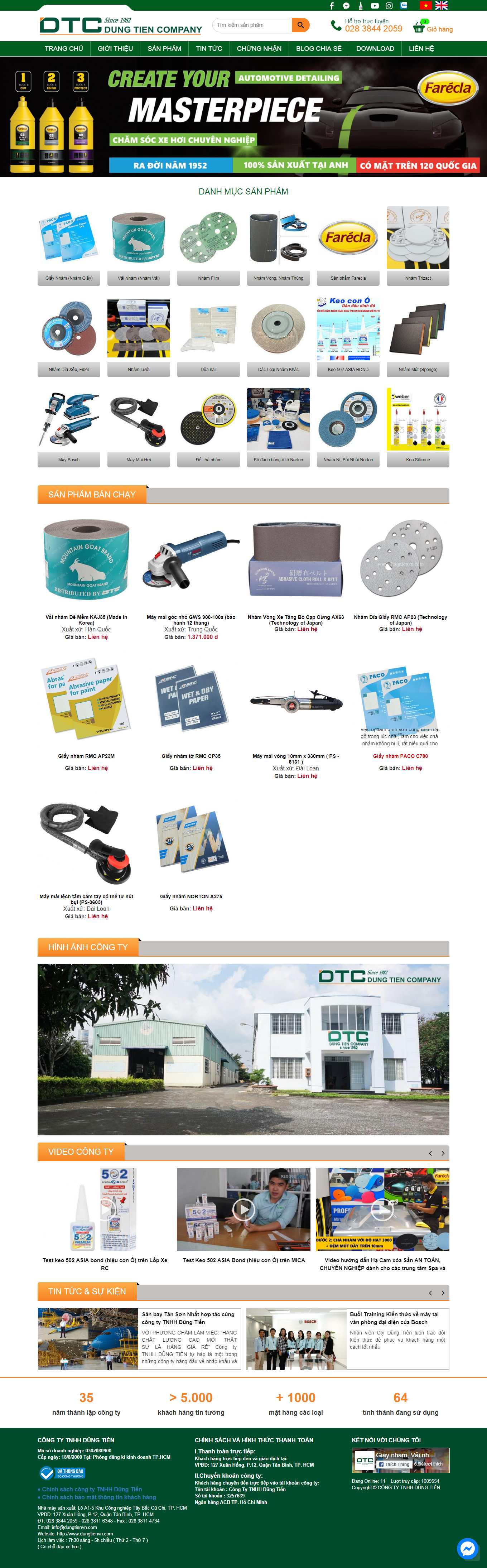 Thiết kế Website Web trọn gói giá rẻ - dungtienvncom