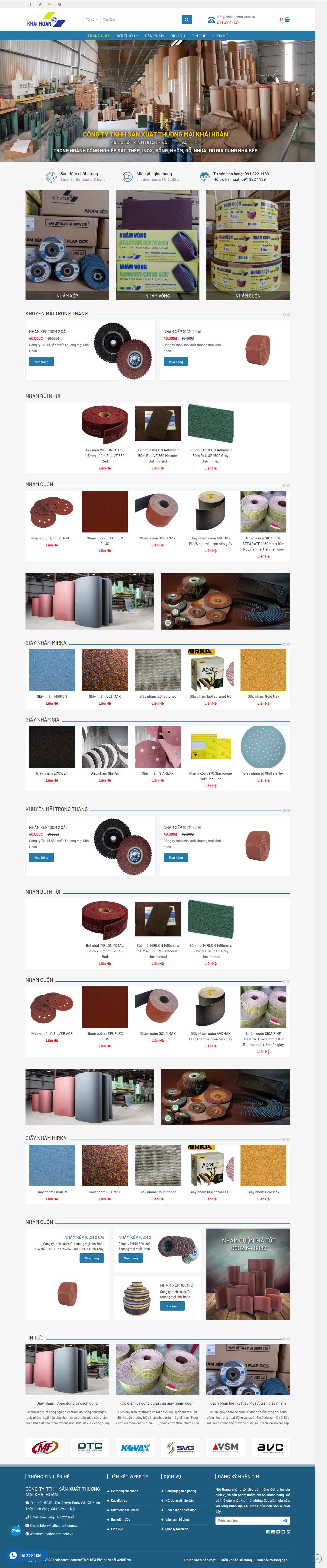 Thiết kế Website Web trọn gói giá rẻ - khaihoanmtcomvn