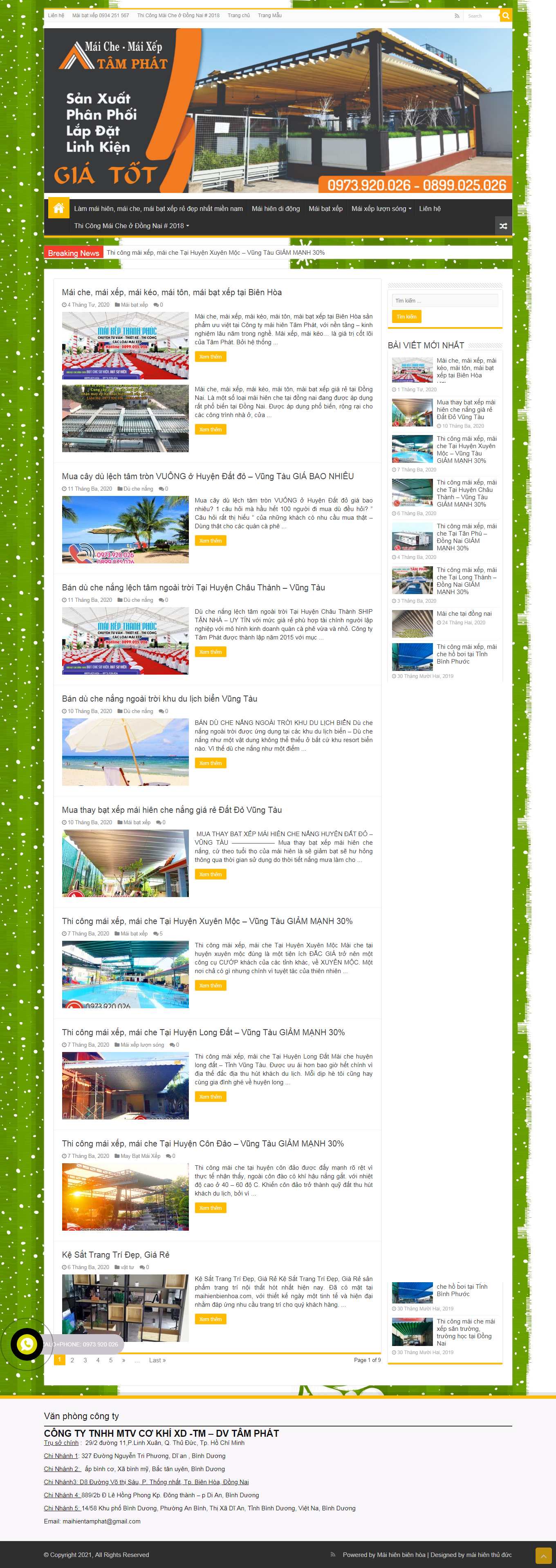 Thiết kế Website Web trọn gói giá rẻ - maihienbienhoacom