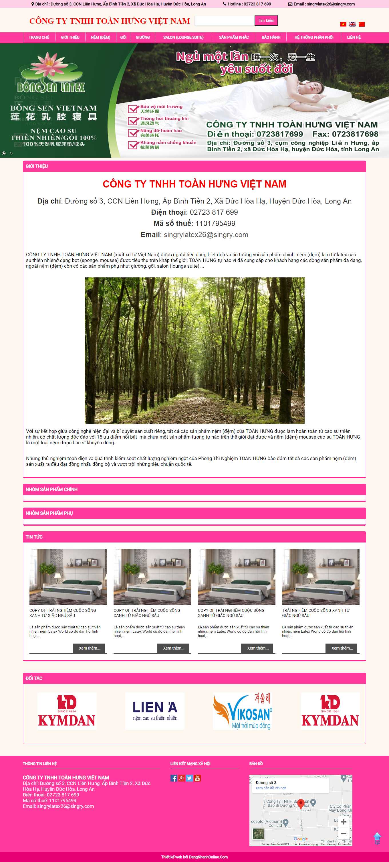 Thiết kế Website Web chuyên nghiệp giá rẻ - bongsenlatexcom